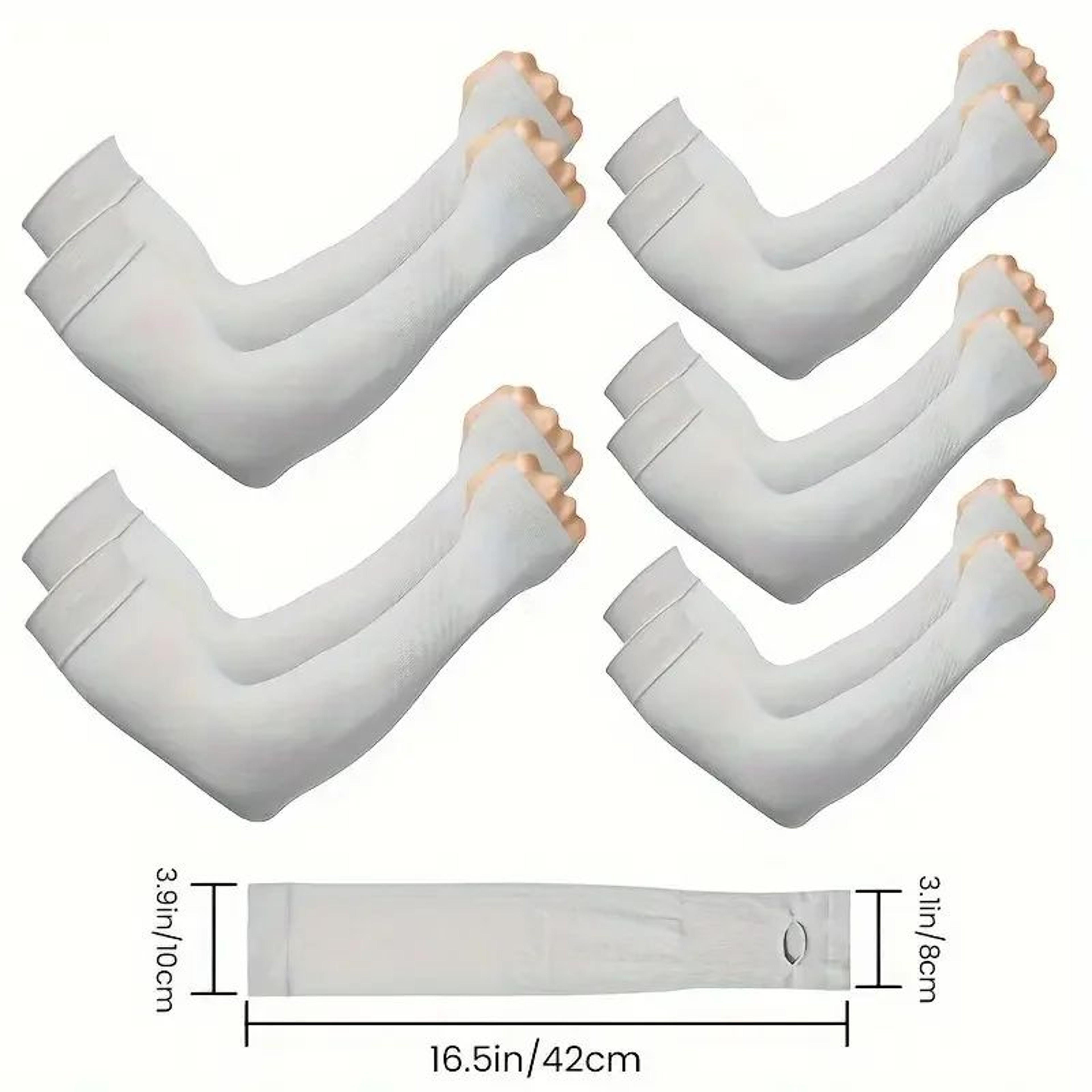 SunGuard Pro UV Protection Arm Sleeves  Cooling Ice Silk Sports Arm Sleeves SPF50 5