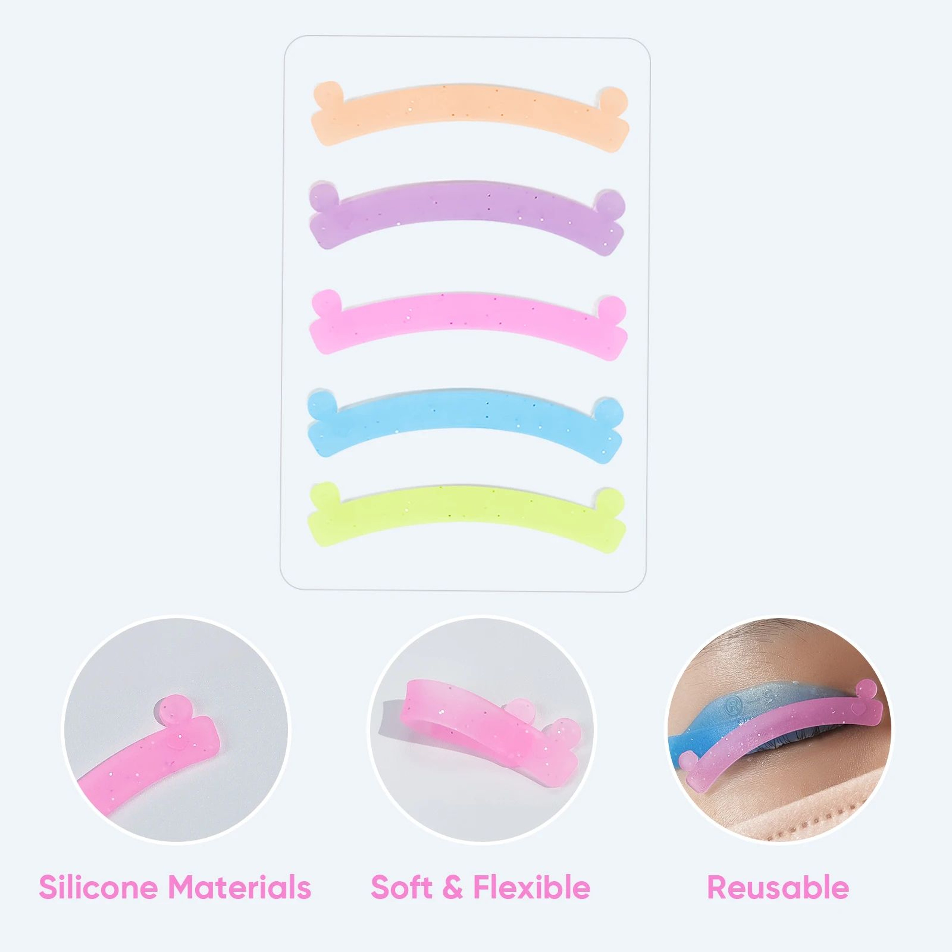 Libeauty Pro Silicone Lash Lift Rods Set  5Color Eyelash Lift  Perm Tools 4