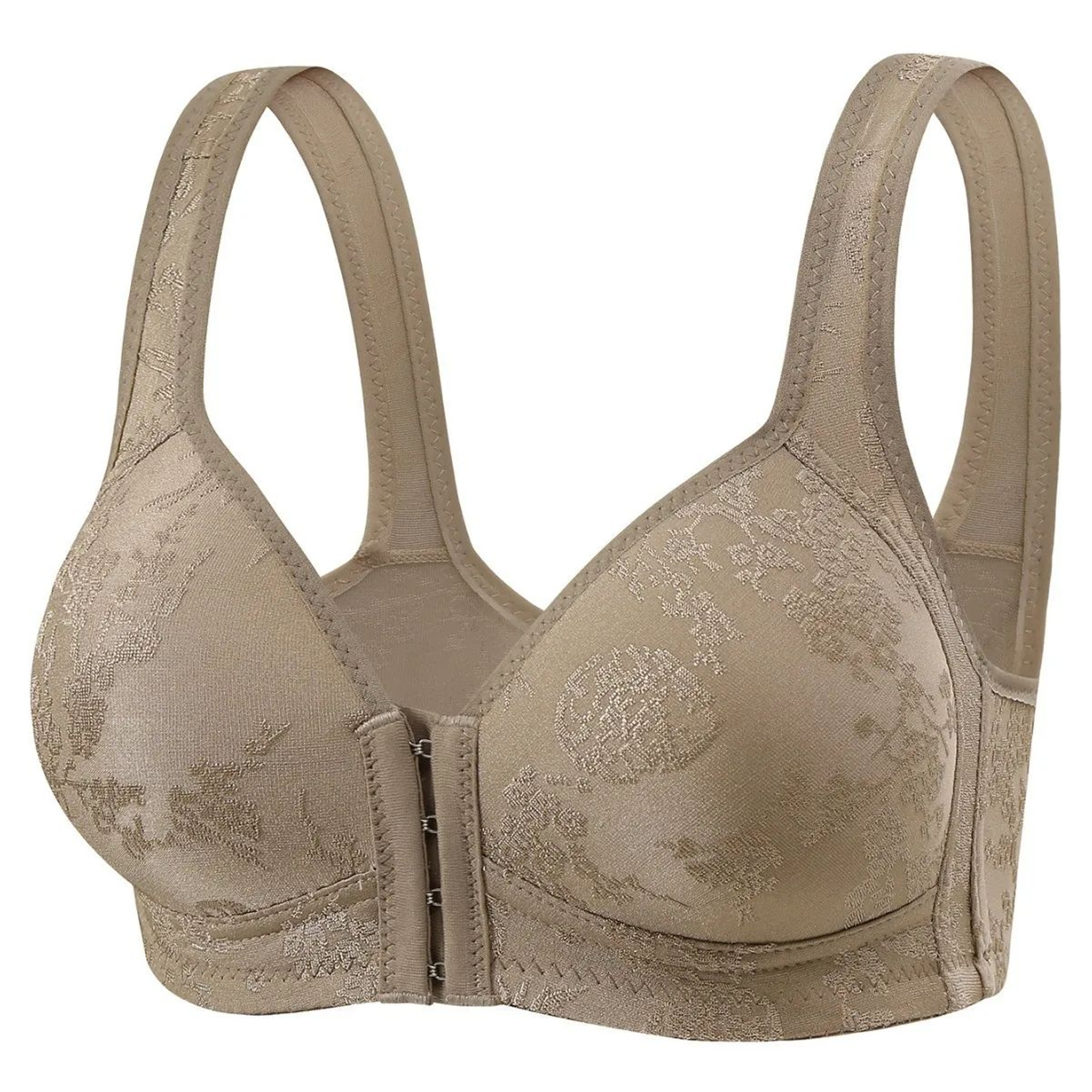 ComfortEase FrontClosure WireFree Bra  Full Coverage Support Bra For Mature Women 12