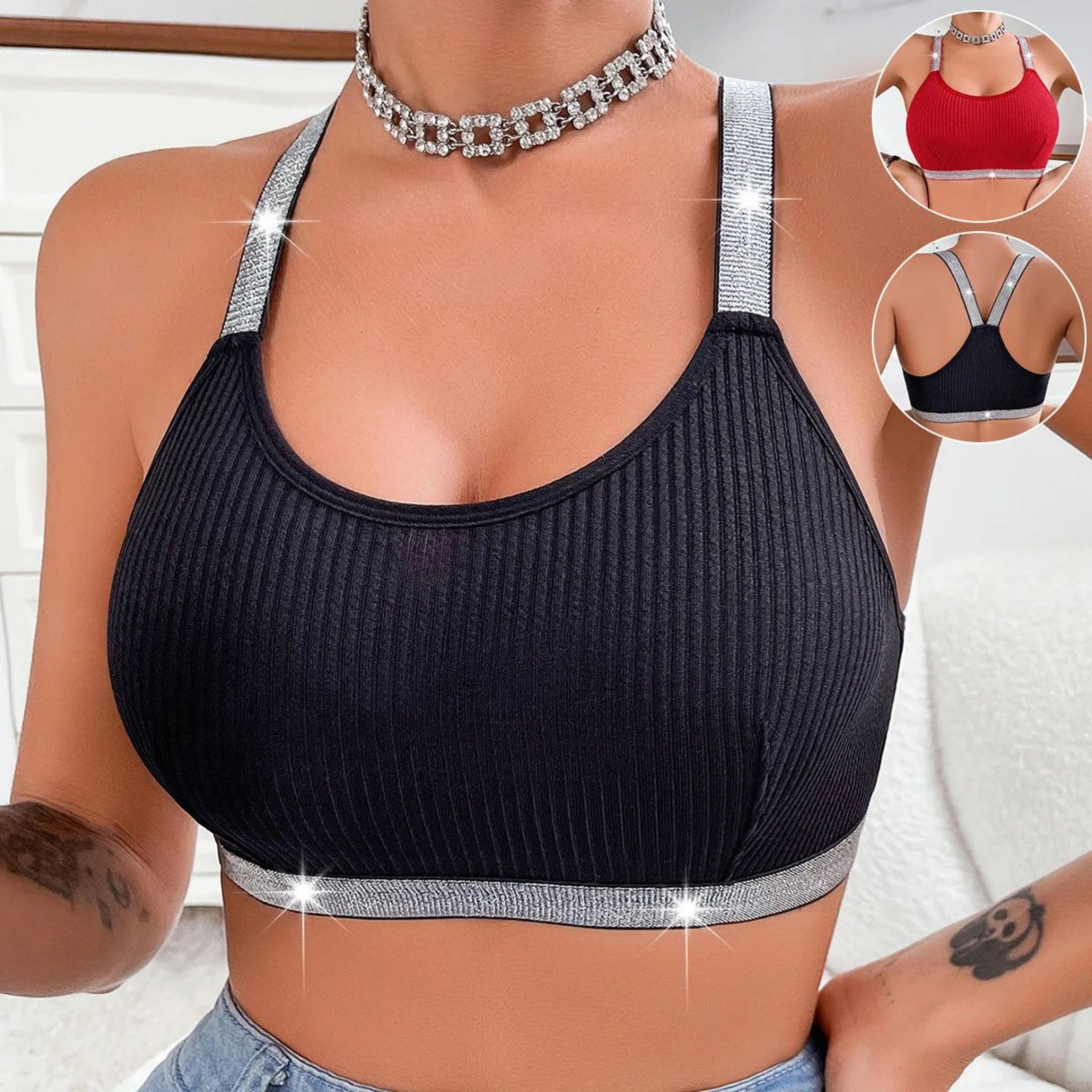 Ribbed Backless Seamless Bralette Top For Yoga  Everyday Comfort 0
