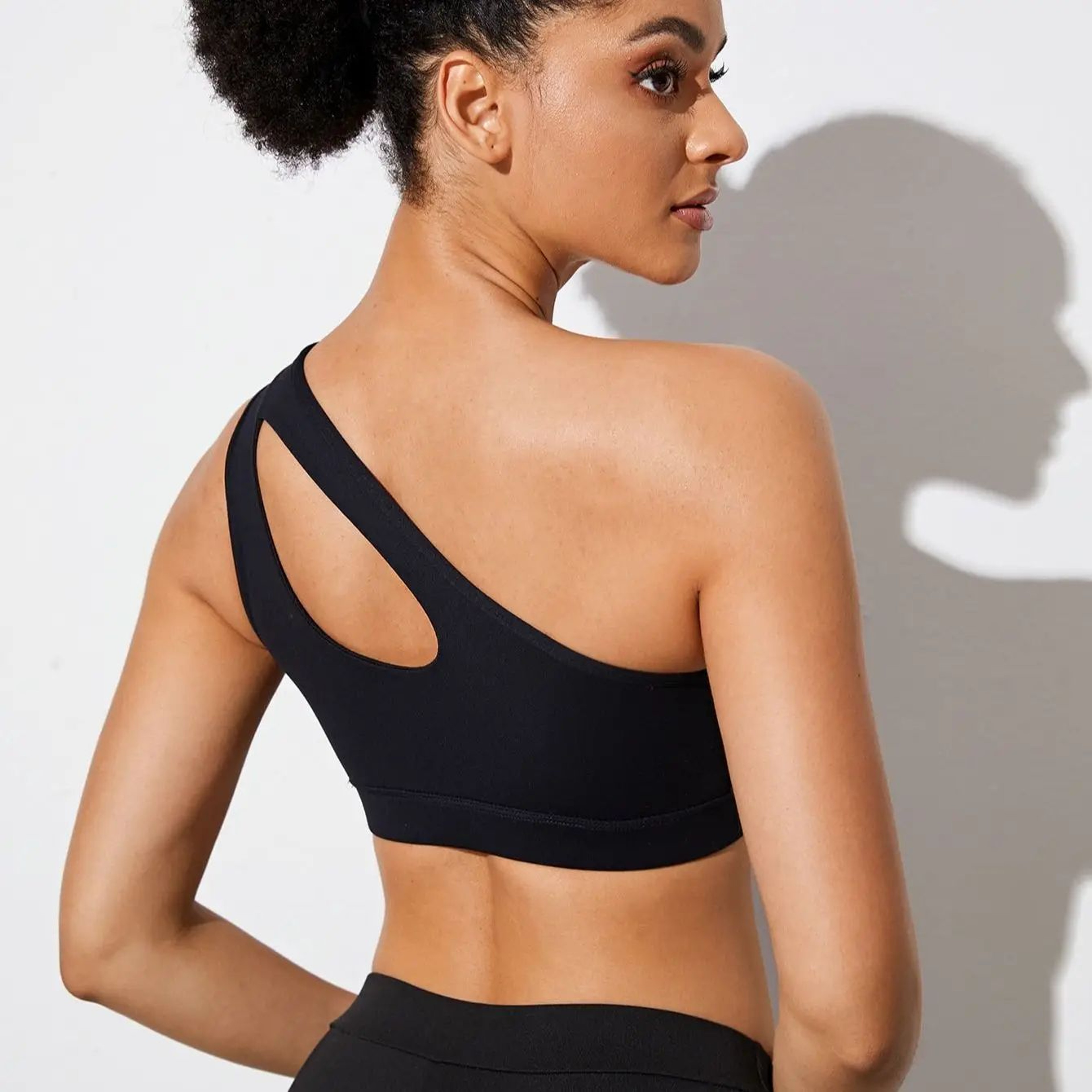 SculptFlex OneShoulder Sports Bra  Shockproof Push Up Yoga  Running Bra 5