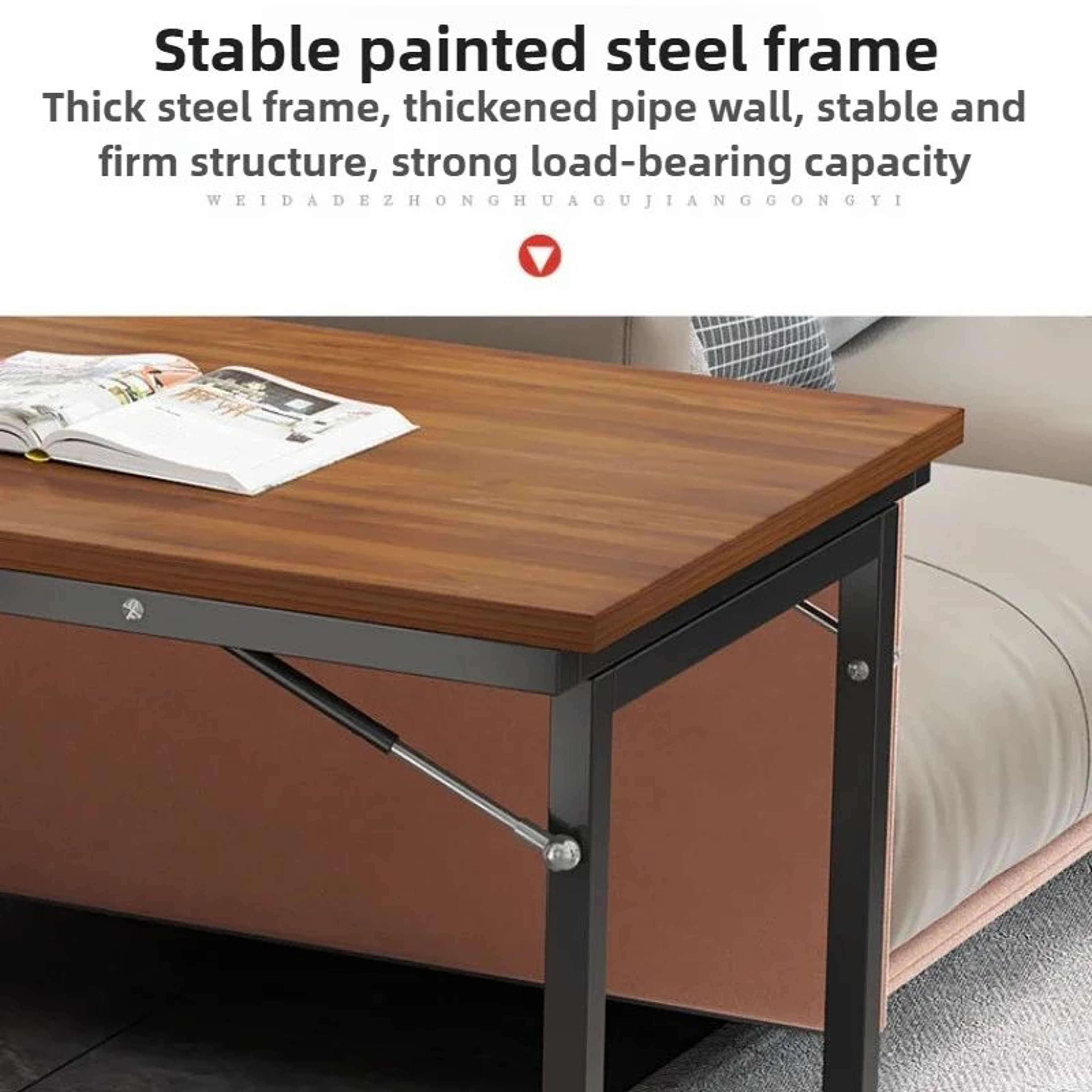 NordicFold Luxe Modular Side Table  Modern Folding Coffee Table For Small Spaces 5