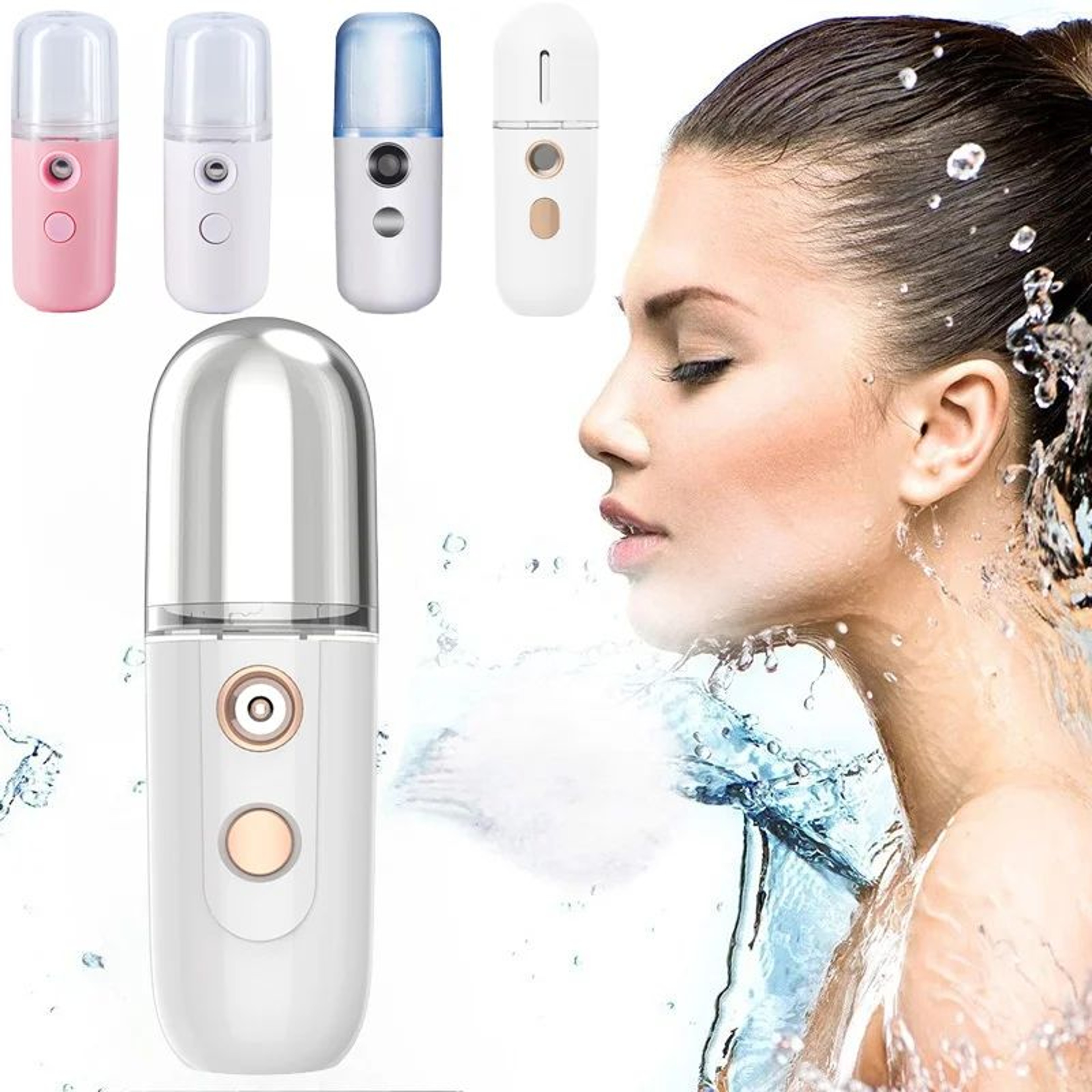 NanoGlow Portable Facial Steamer  USB Nano Mist Face Sprayer For Deep Hydration 0