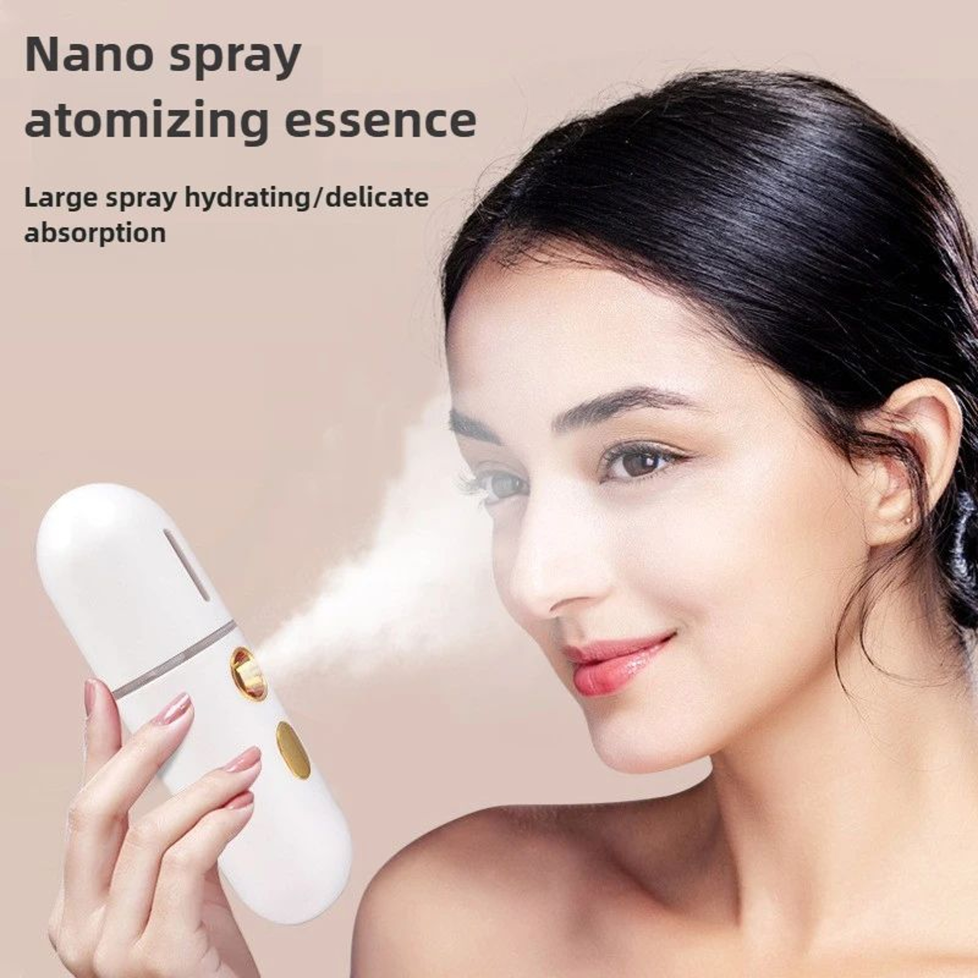 NanoGlow Portable Facial Steamer  USB Nano Mist Face Sprayer For Deep Hydration 1