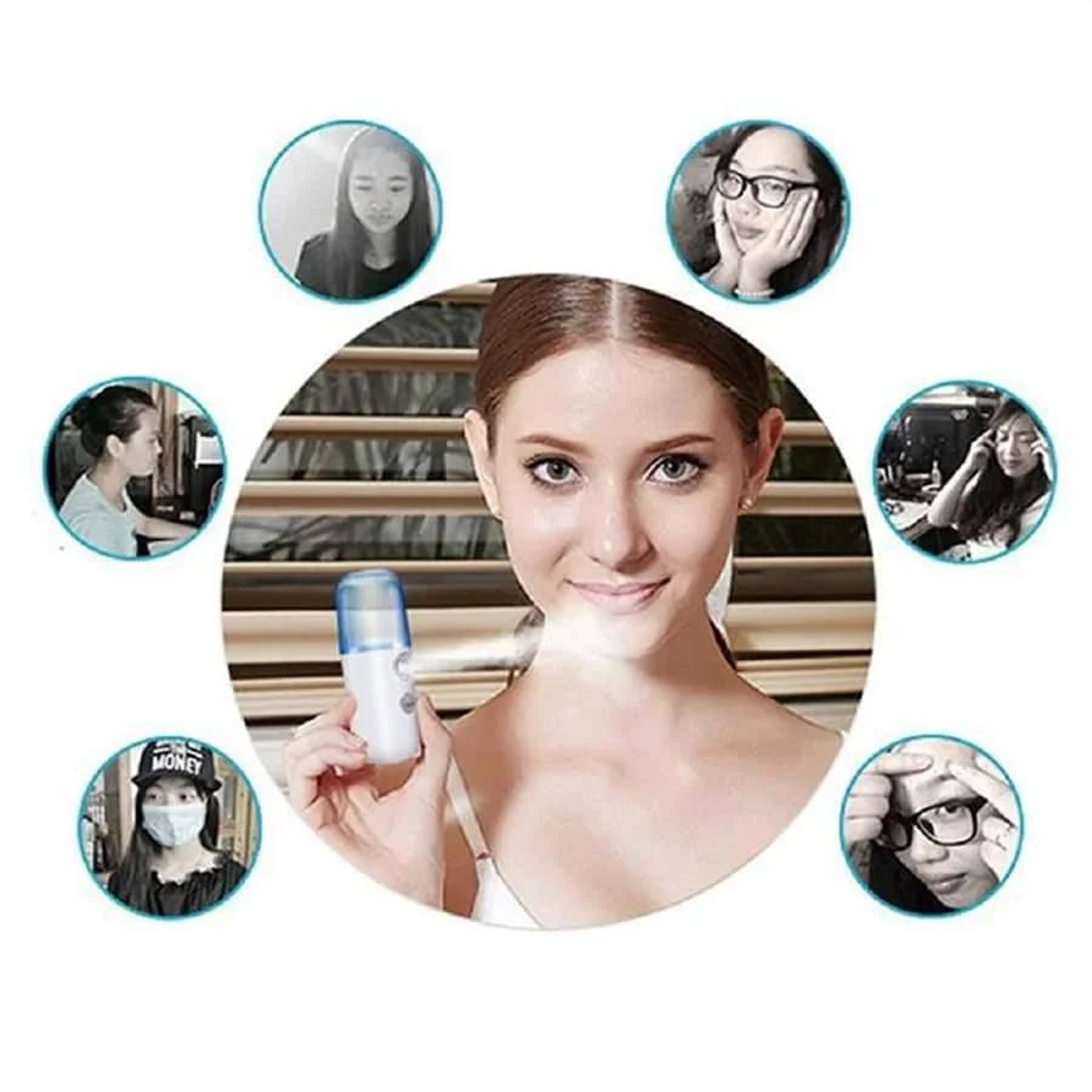 HydraGlow Pro Nano Facial Steamer  Portable Facial Mist Sprayer  USB Rechargeable Face Humidifier 1