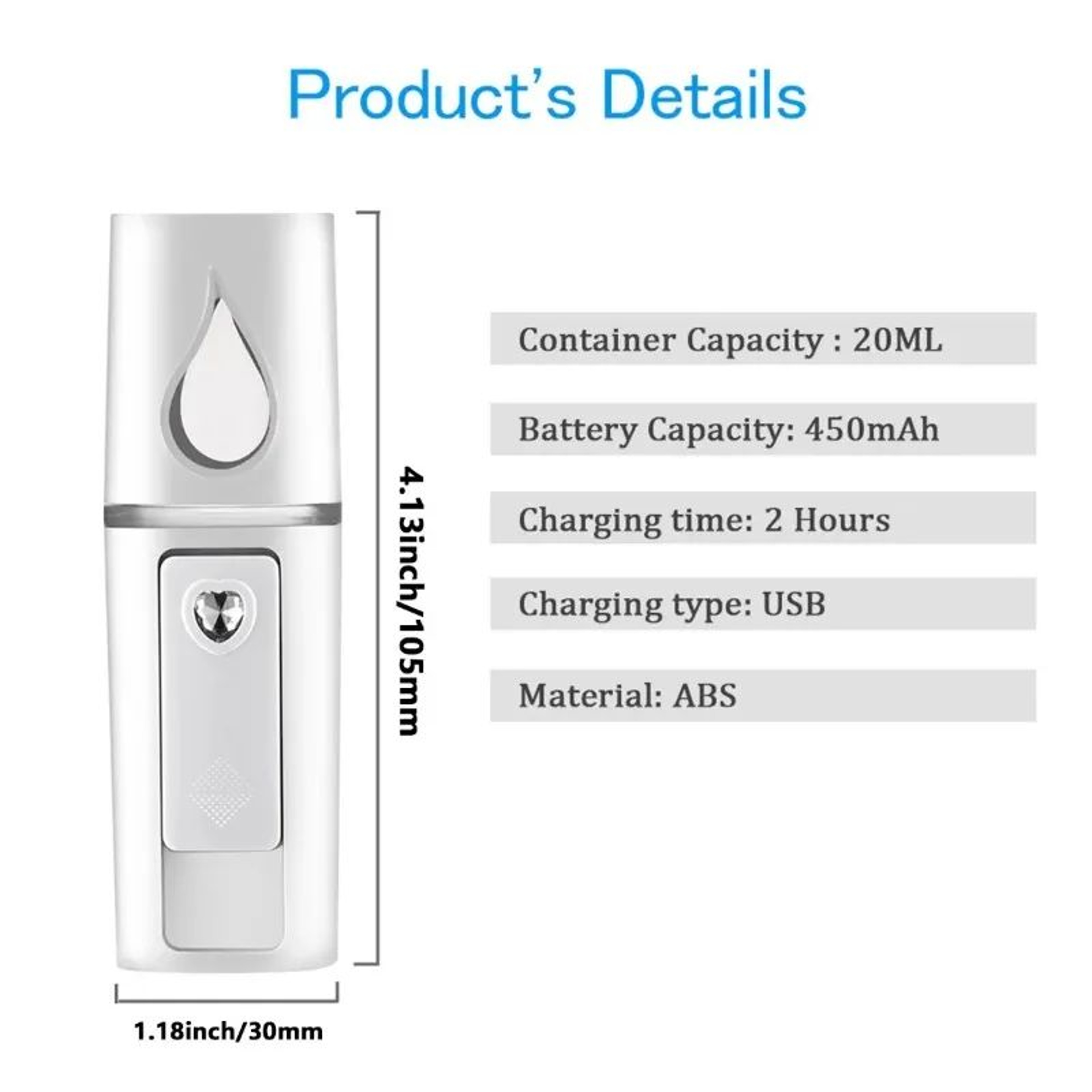 NanoGlow Pro Portable Facial Nano Mist Sprayer  USB Rechargeable Mini Face Steamer For Deep Hydrati 5