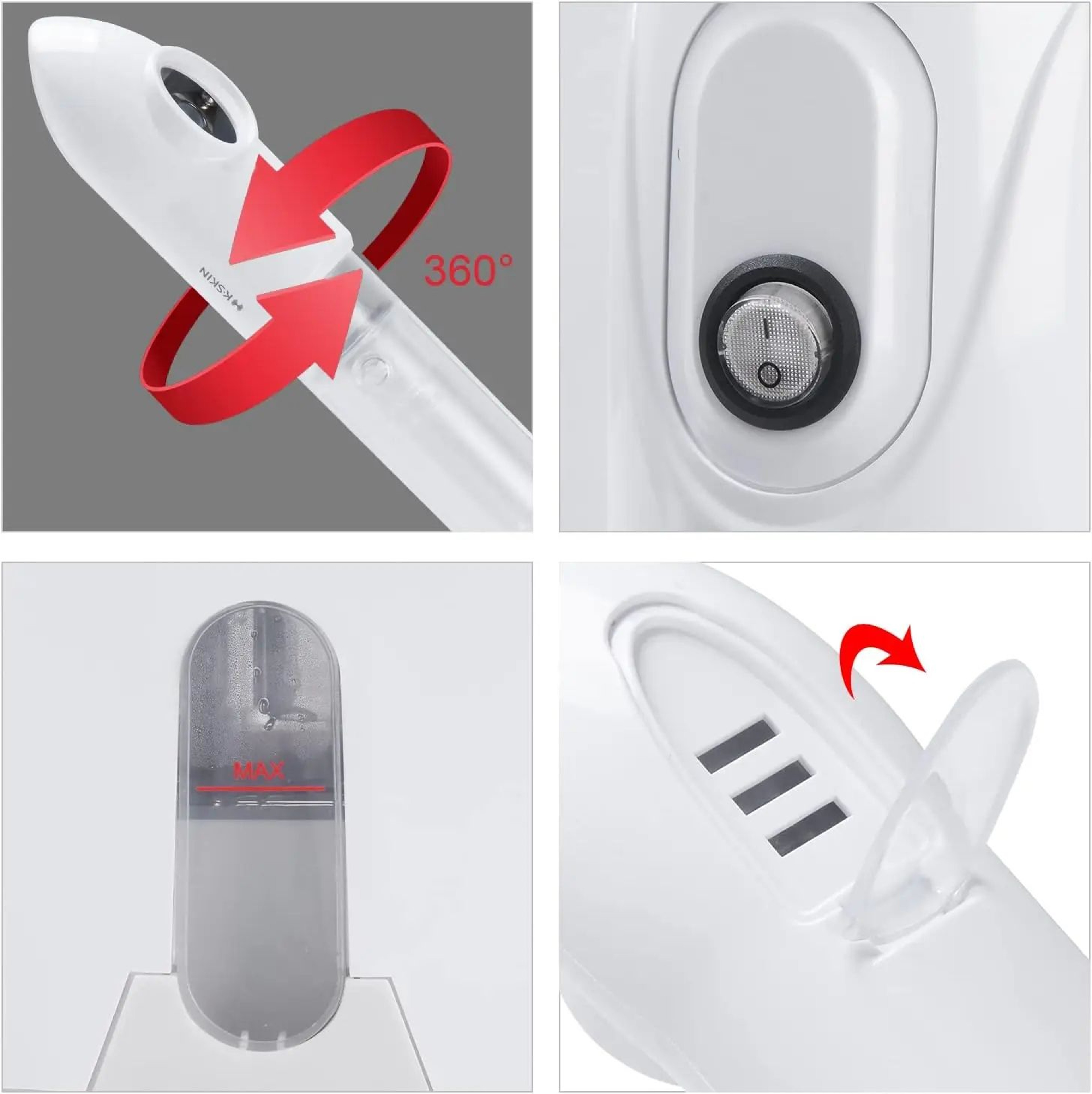 NanoGlow Facial Steamer For Deep Cleansing  Hydration 4