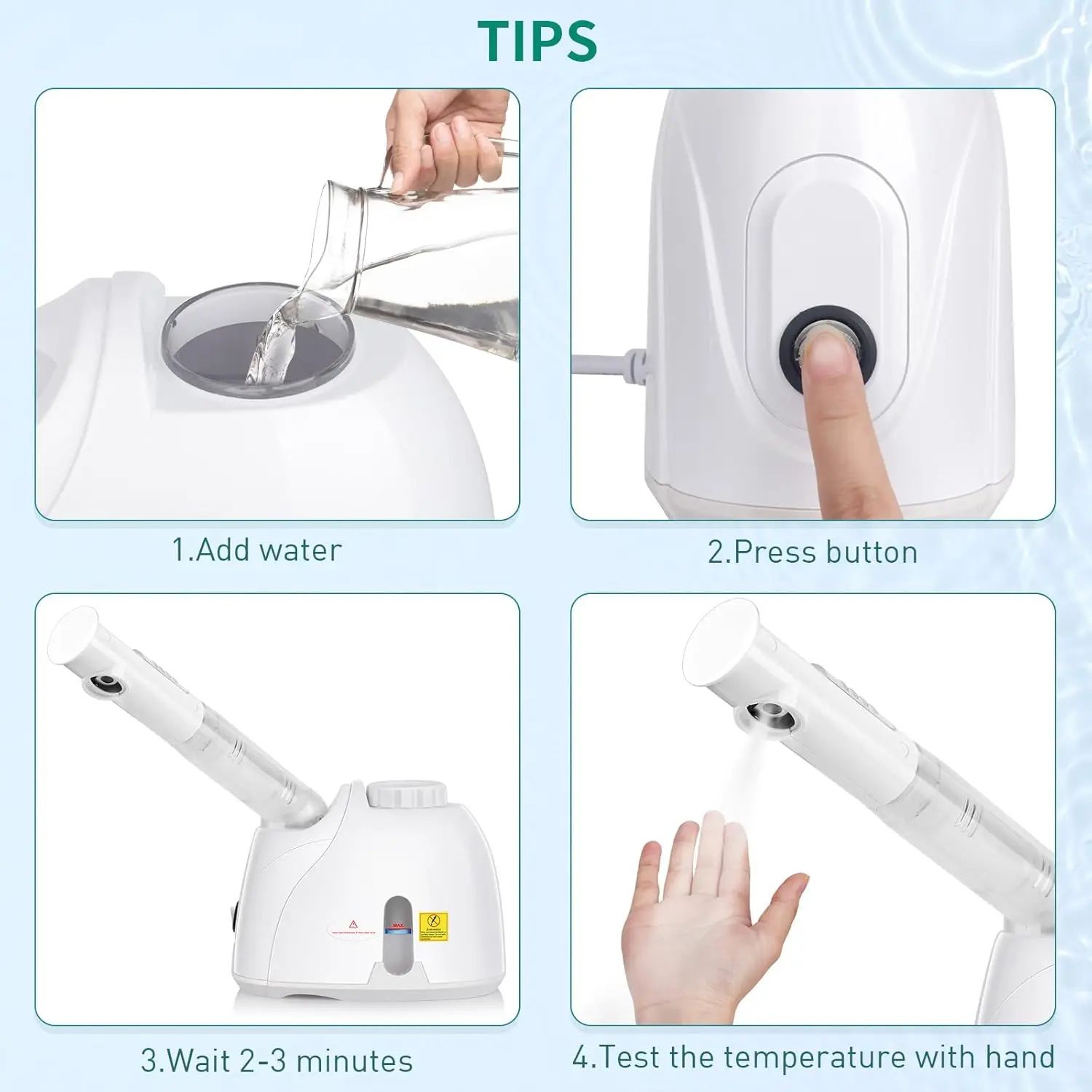 NanoGlow Facial Steamer For Deep Cleansing  Hydration 5