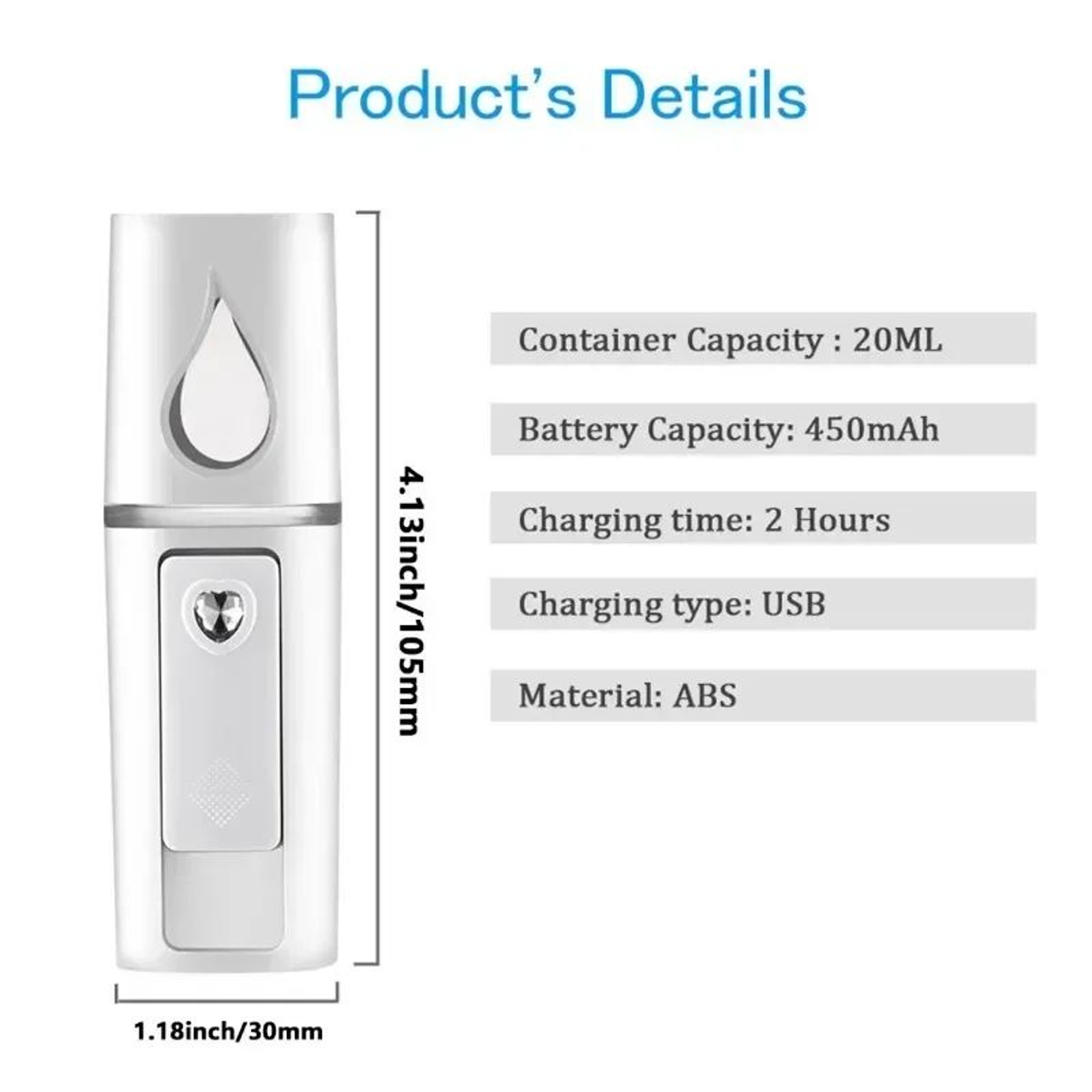 GlowMist Pro Nano Facial Steamer  Portable USB Mini Portable Humidifier For Deep Skin Hydration 4
