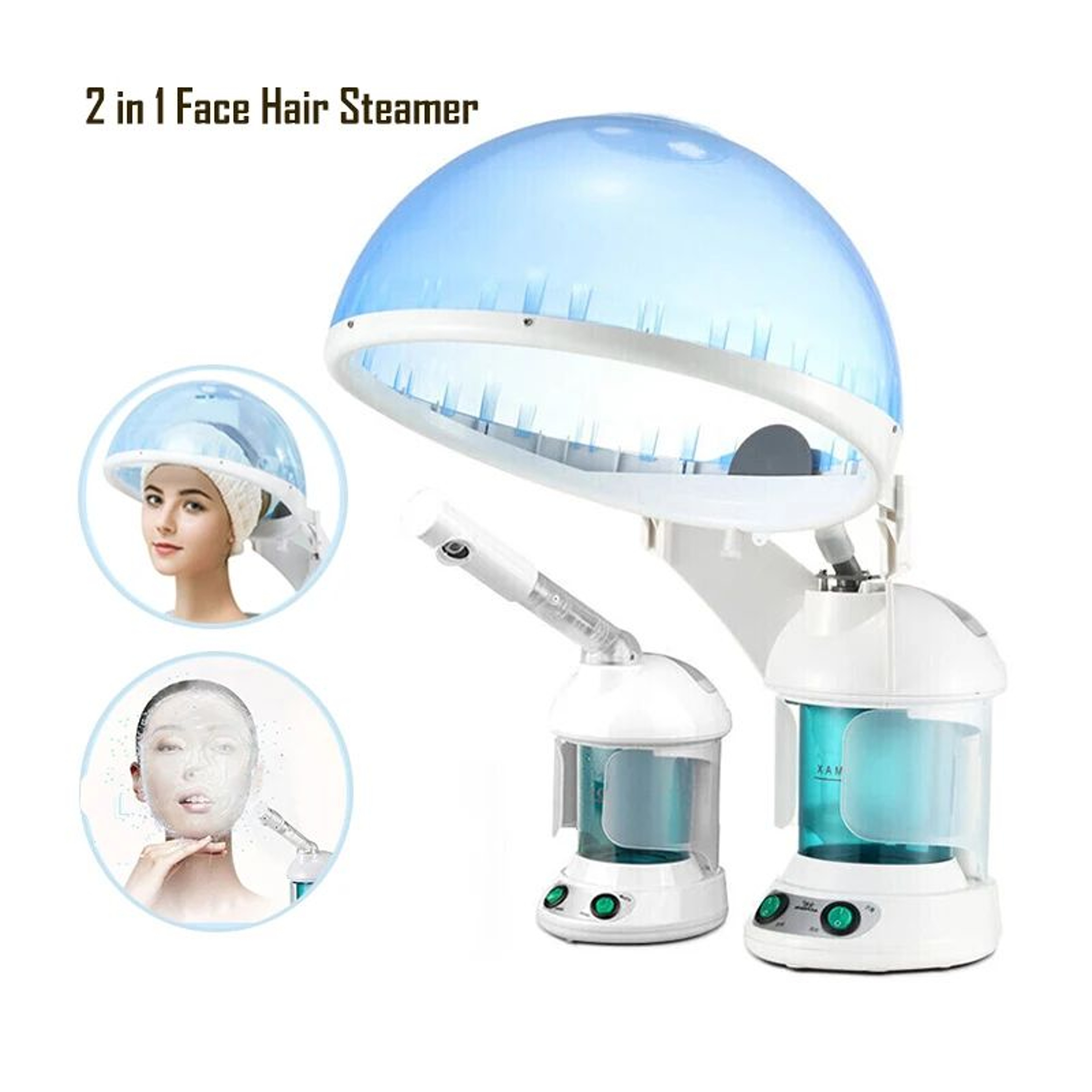 NanoGlow 2in1 Facial And Hair Steamer With Ozone Hot Mist Hydration 0