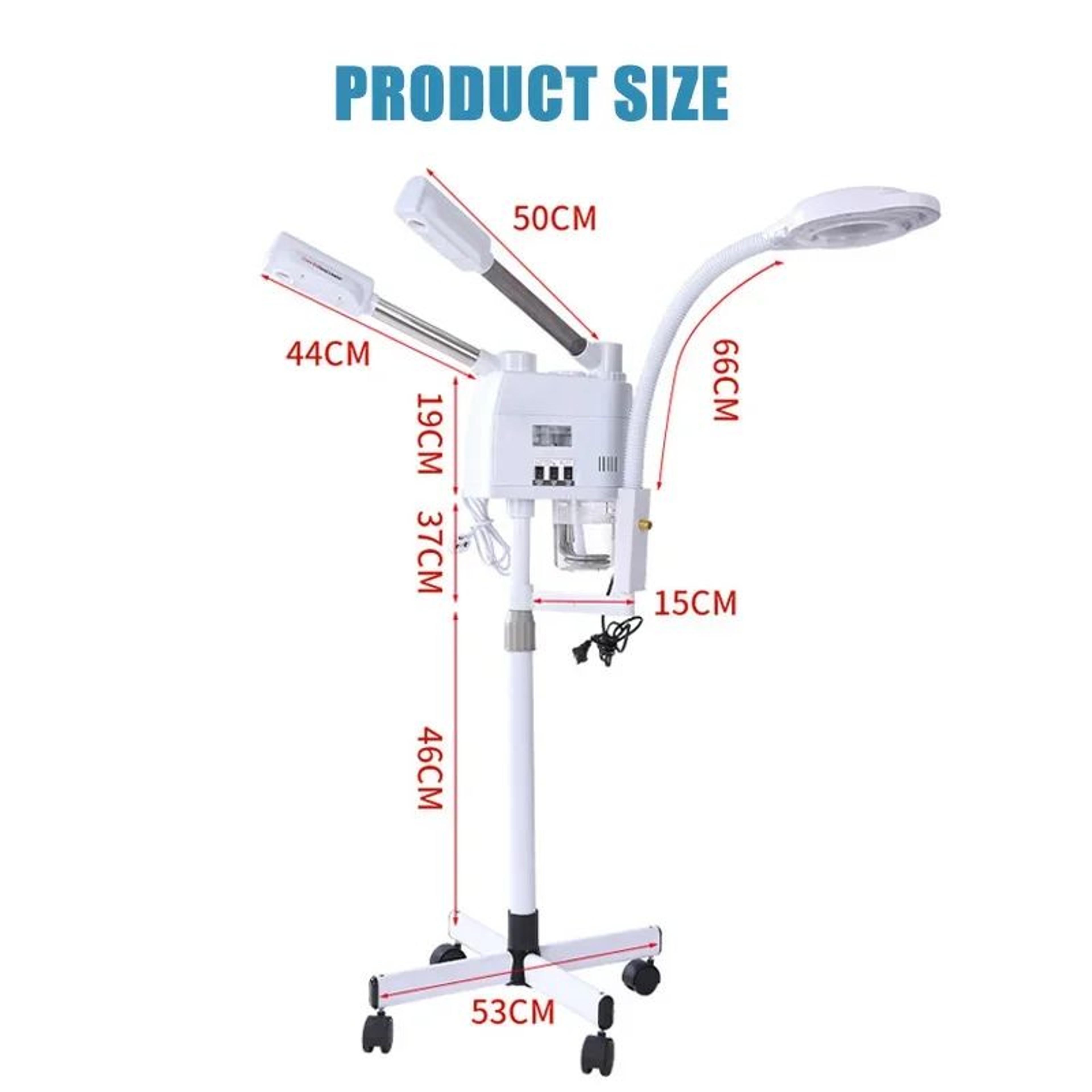 3in1 Nano Ionic Facial Steamer With Ozone  LED Magnifying Lamp 5