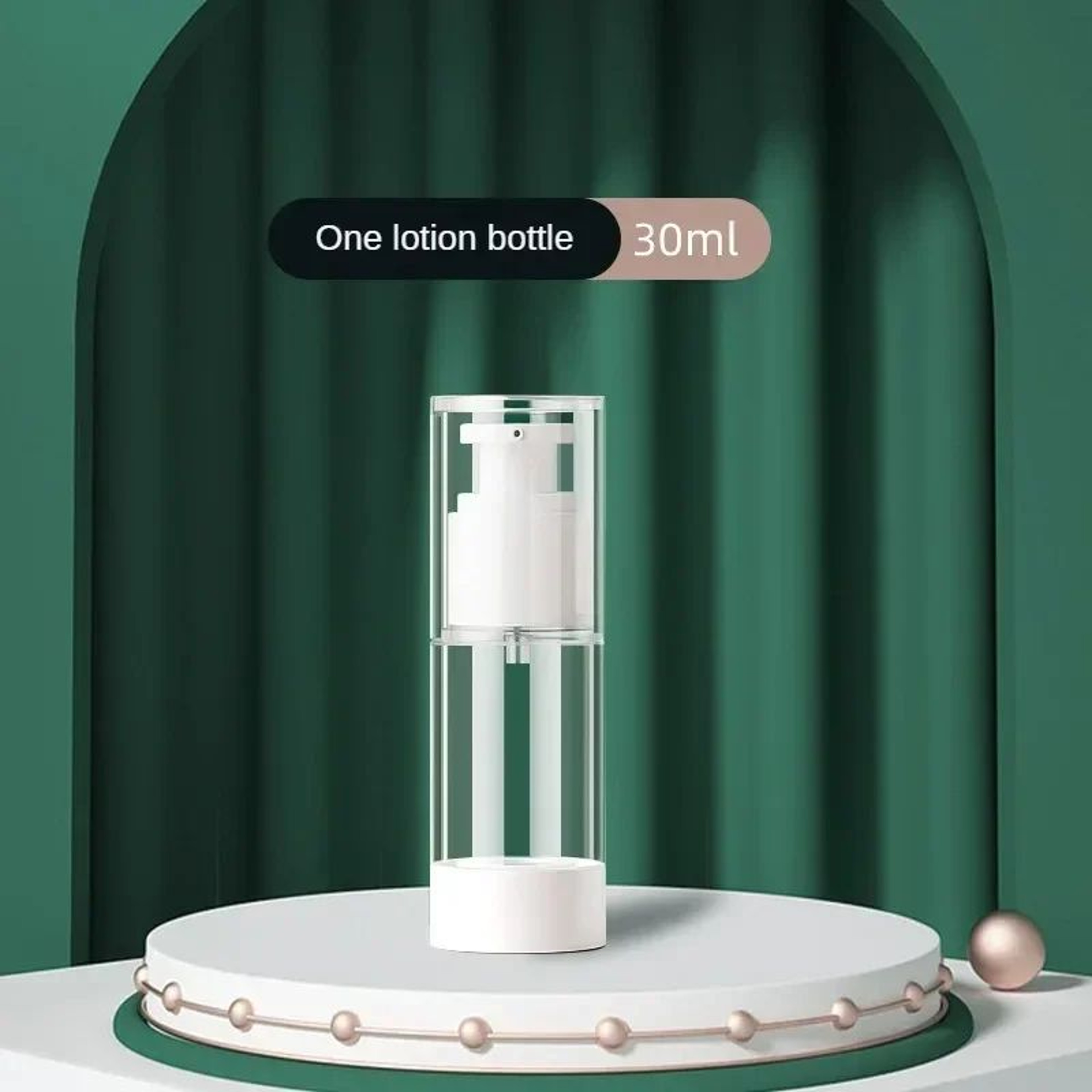 Airless Travel Pump Bottle Set  Refillable Cosmetic Cream  Lotion Dispenser 15ml30ml50ml 7