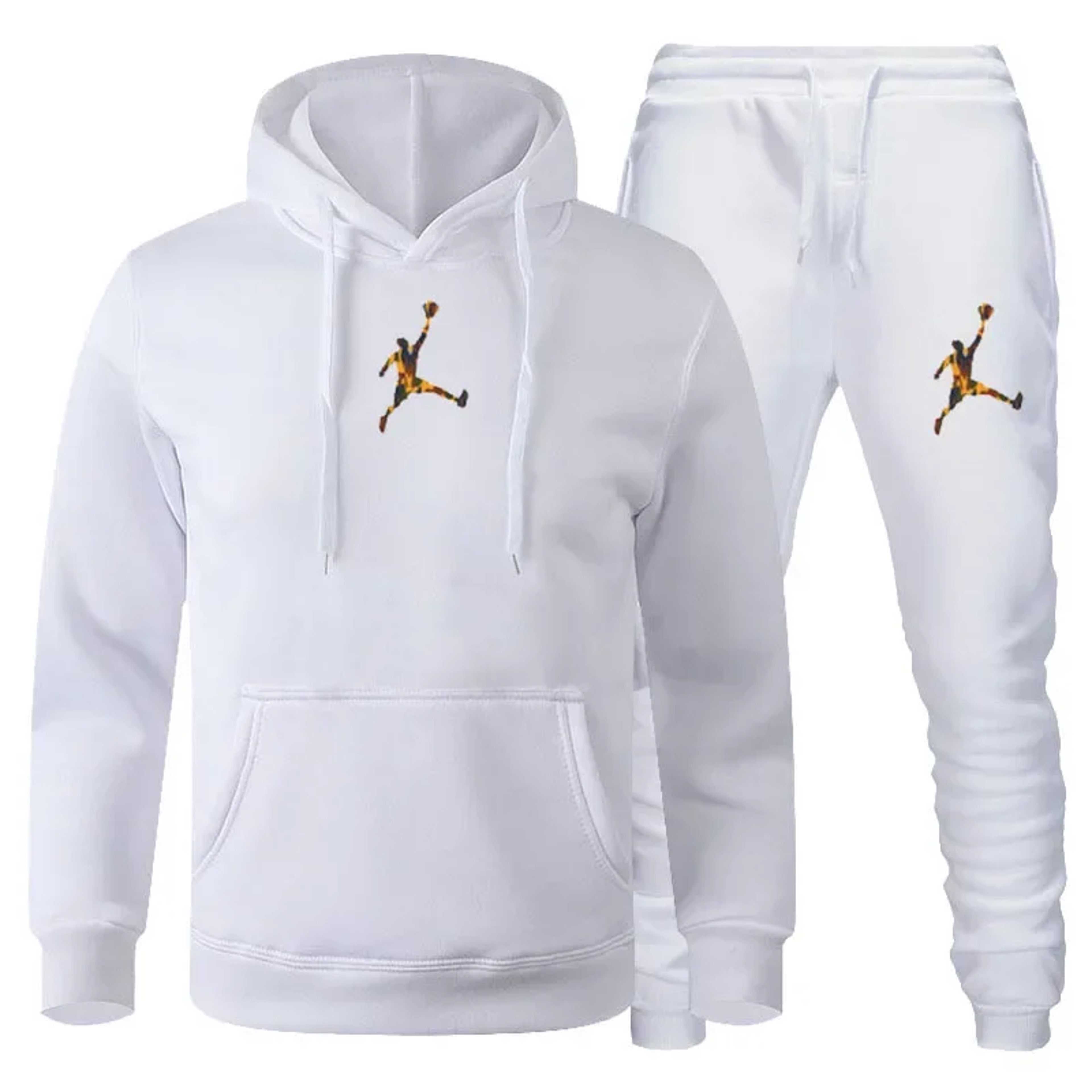 Men Autumn Winter Jogging Set  Warm Sweatshirt  Pants Sportswear 0