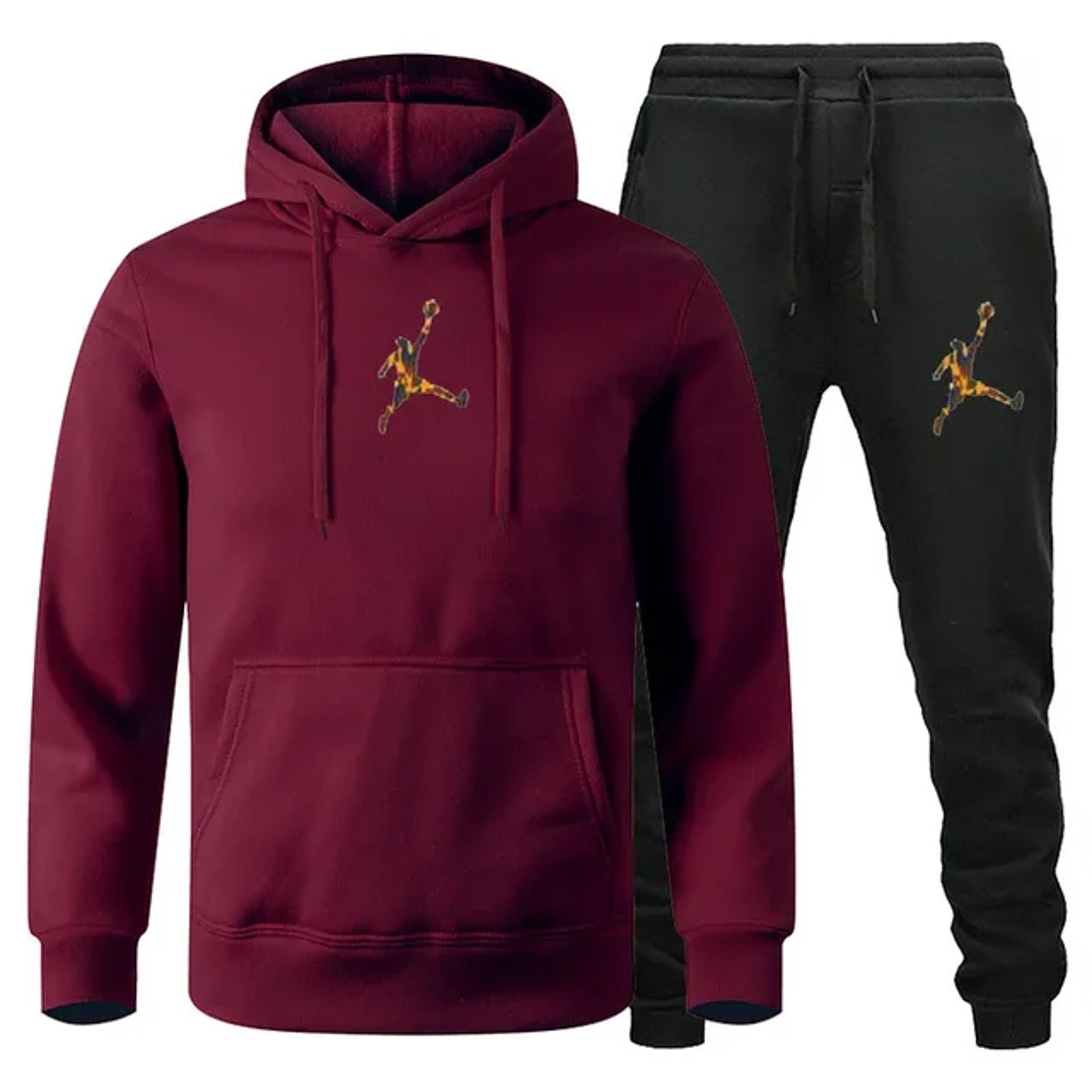 Men Autumn Winter Jogging Set  Warm Sweatshirt  Pants Sportswear 32