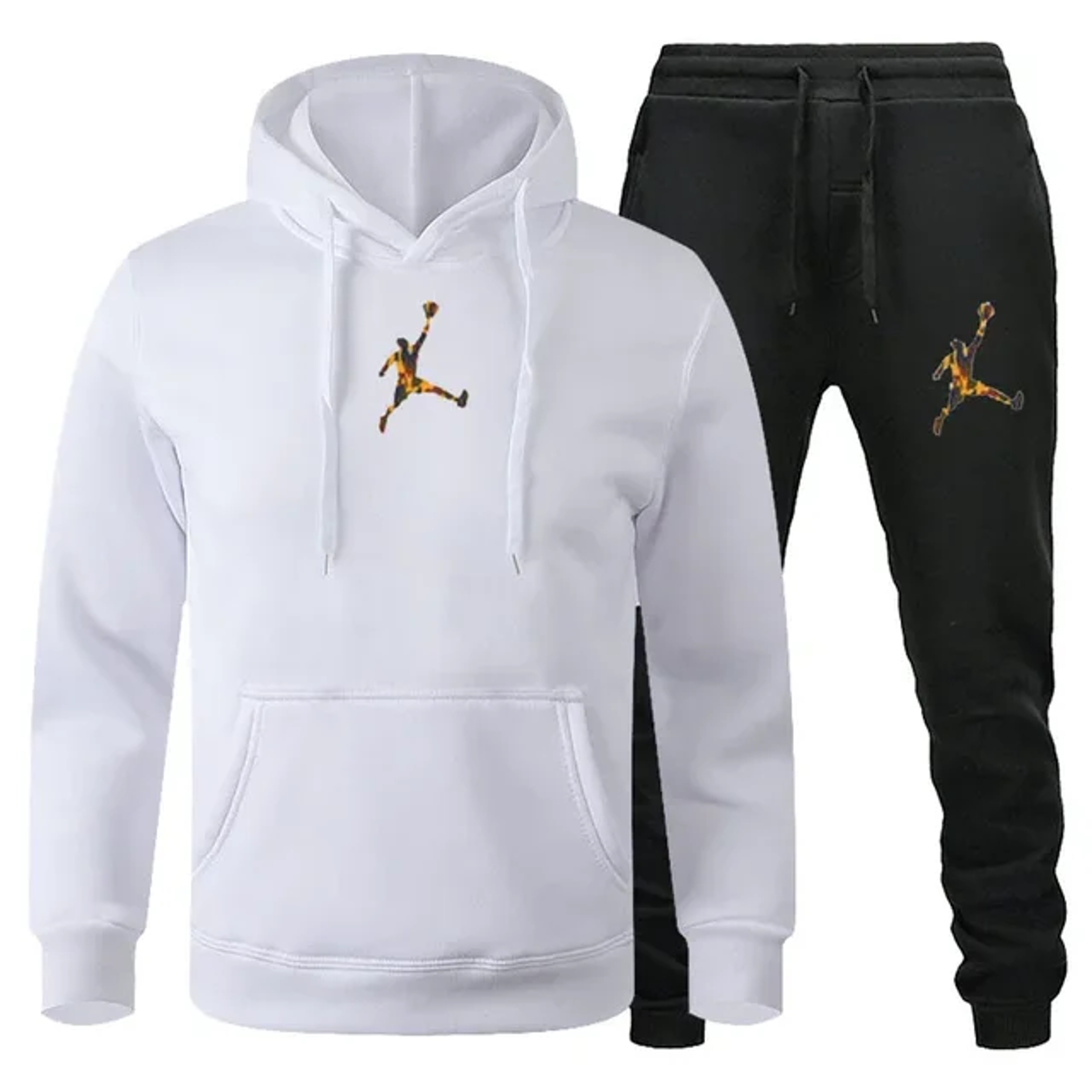 Men Autumn Winter Jogging Set  Warm Sweatshirt  Pants Sportswear 11