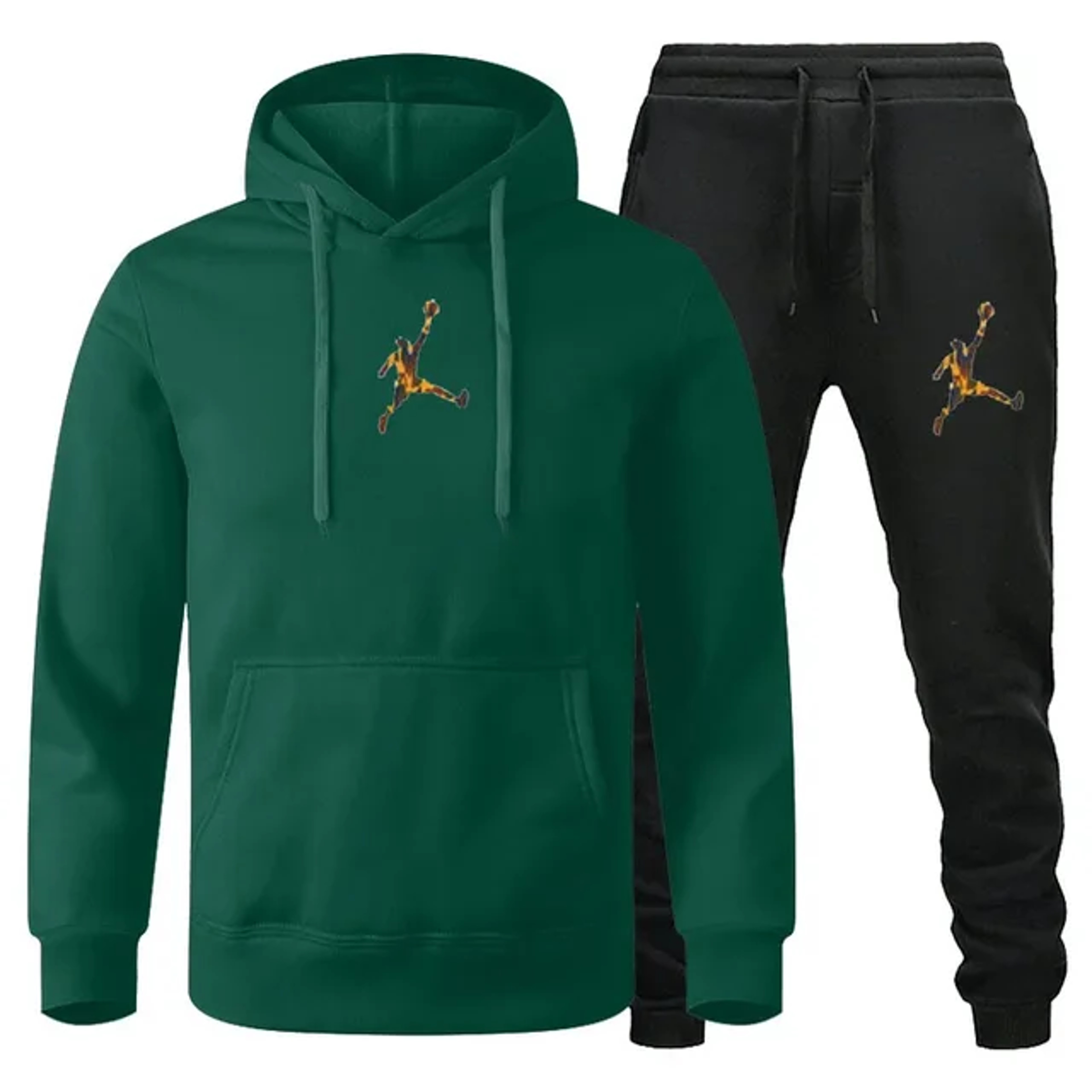 Men Autumn Winter Jogging Set  Warm Sweatshirt  Pants Sportswear 14