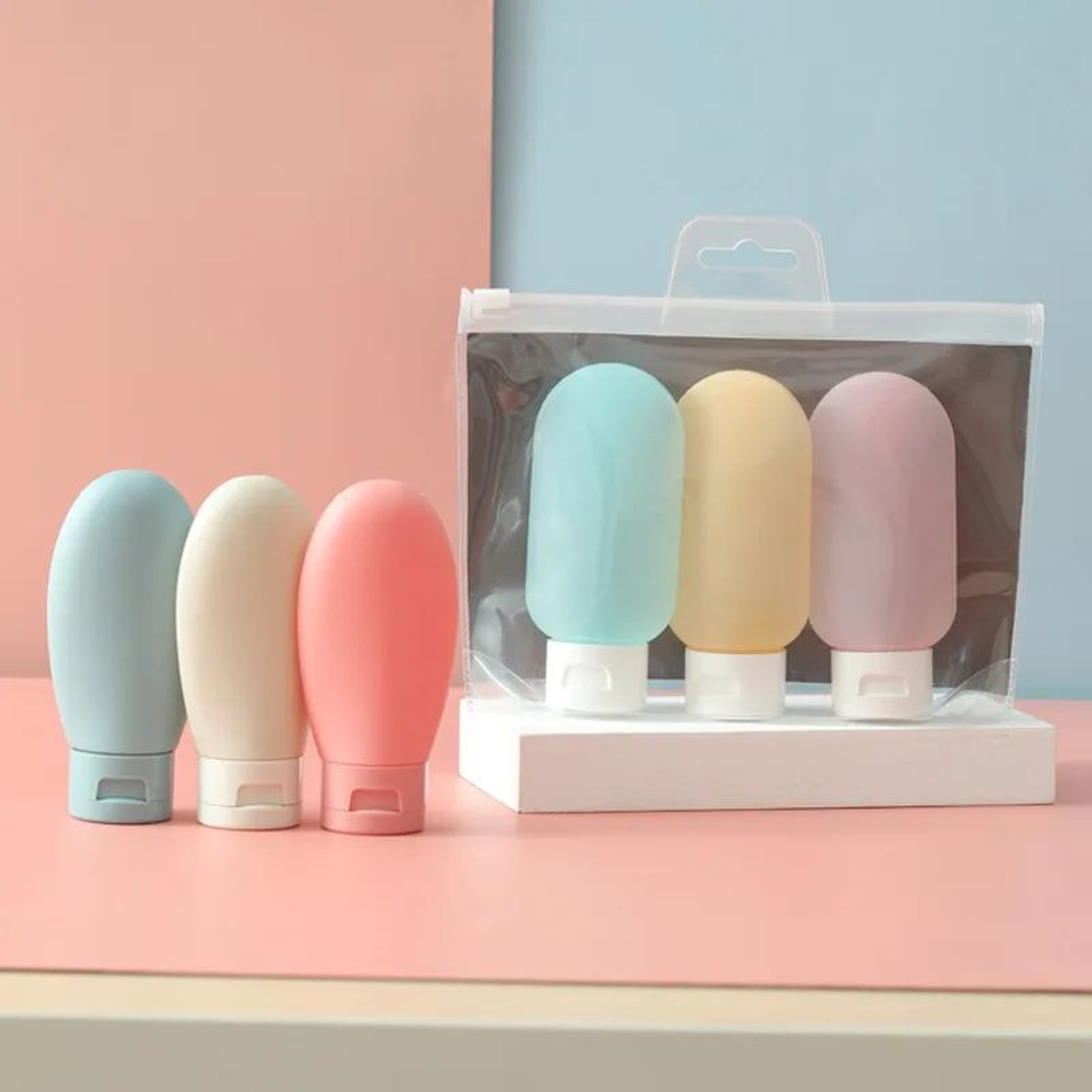 TravelEase Silicone Travel Bottles For Toiletries  Leakproof Refillable Squeeze Tubes 3060100ml Set 3
