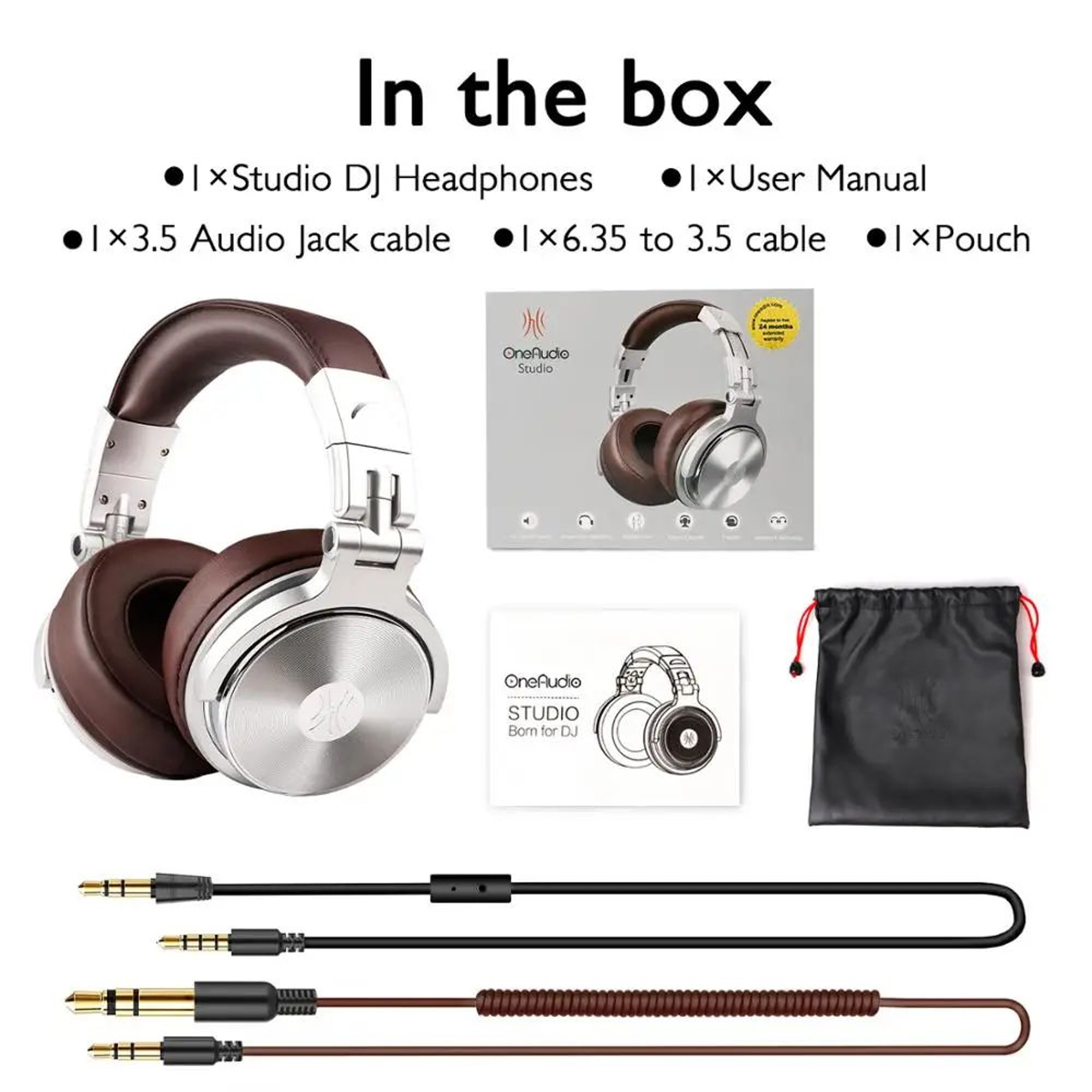 OneOdio Pro 30 Studio DJ Headphones  HiFi OverEar Wired Headset With Microphone 5
