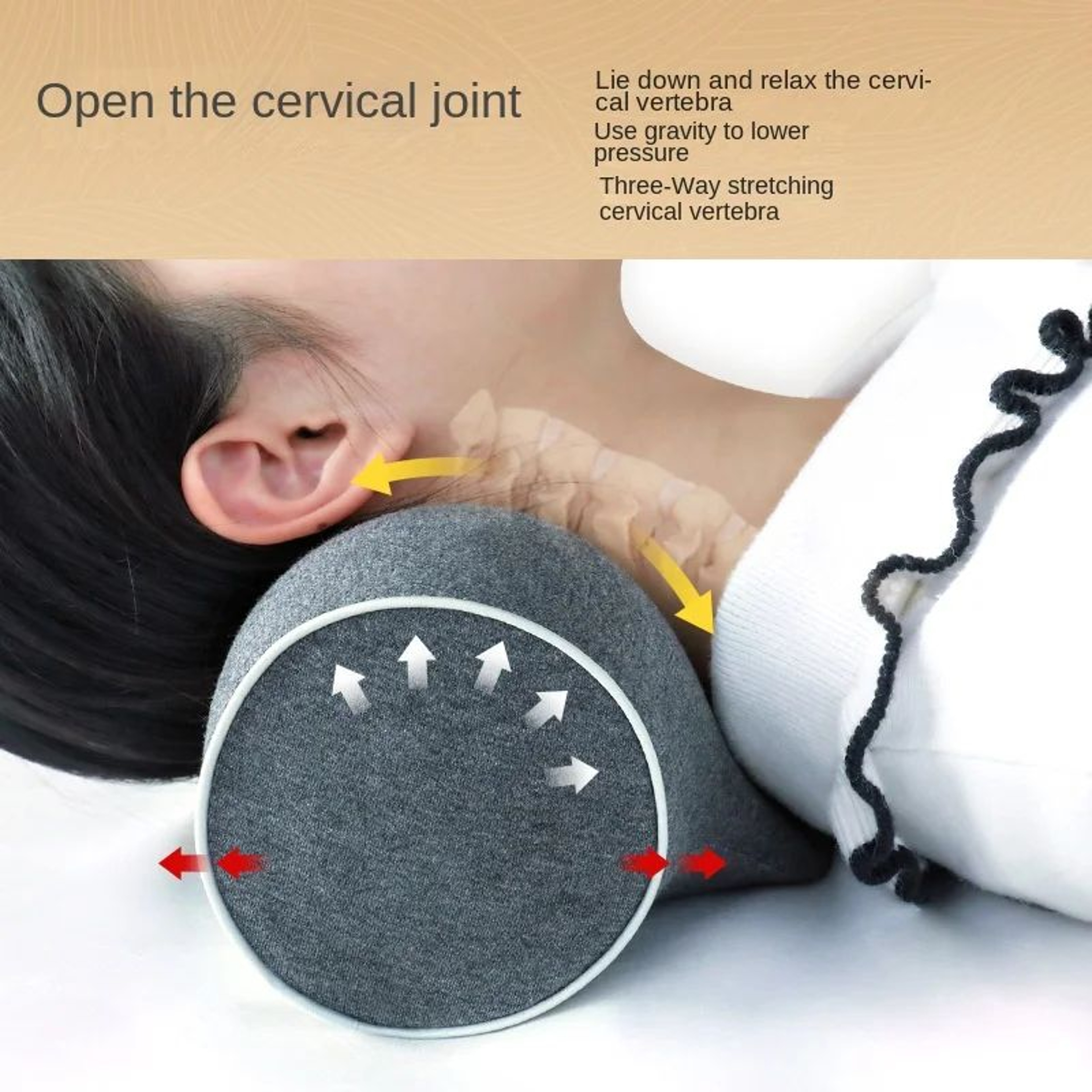ErgoRelief Cervical Neck Traction Pillow For Spinal Alignment  Pain Relief 1