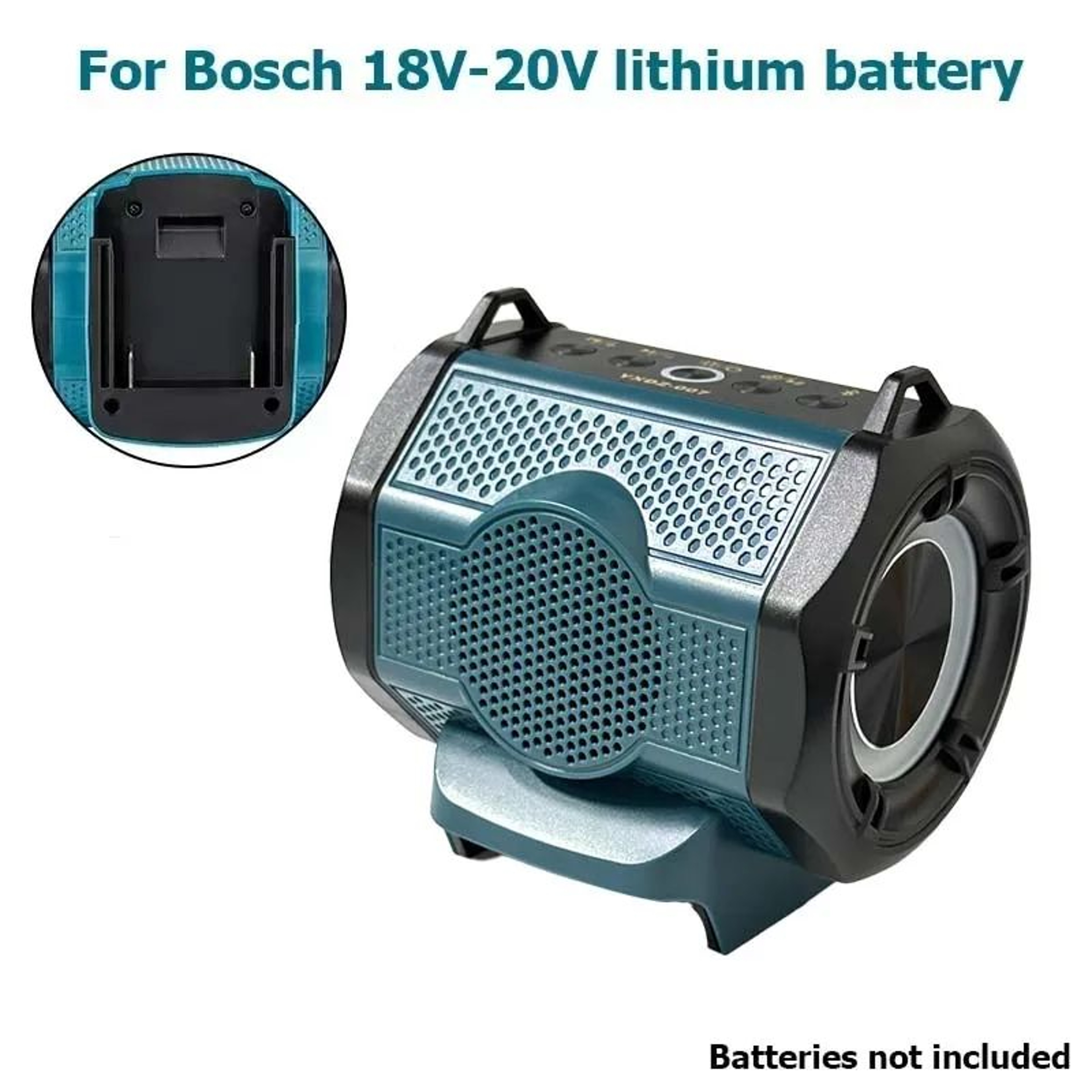 Cordless Tool Battery Bluetooth Speaker With USBC Charging 18V20V For Milwaukee Makita DeWalt  Bosc 9