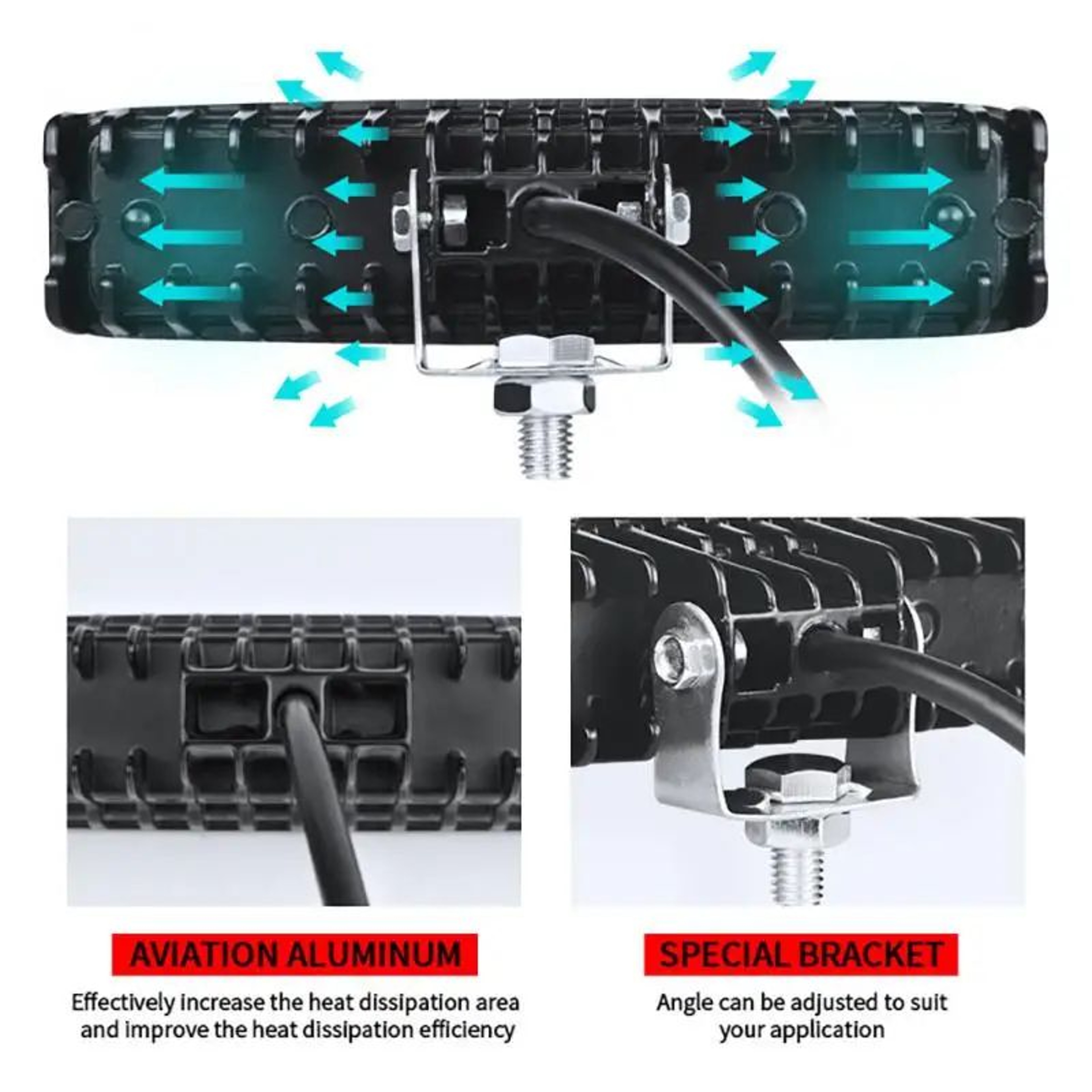 TrailBlaze 48W LED Light Bar  Waterproof OffRoad Work Light For Trucks SUVs  ATVs 2