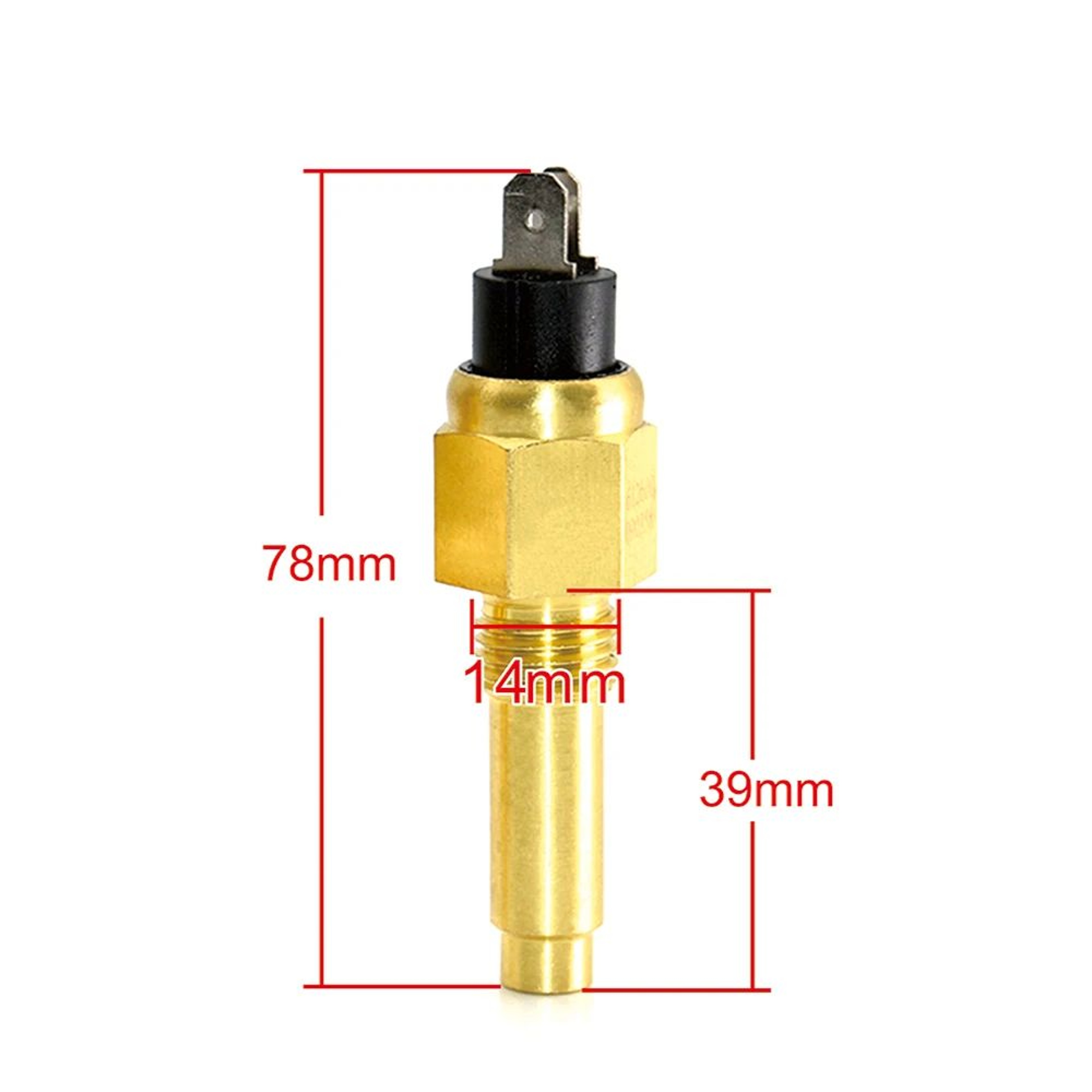 Universal Water Temperature Sensor 38NPT  12NPT  Precision VDO Water Temp Sensor For Cars Trucks  B 2