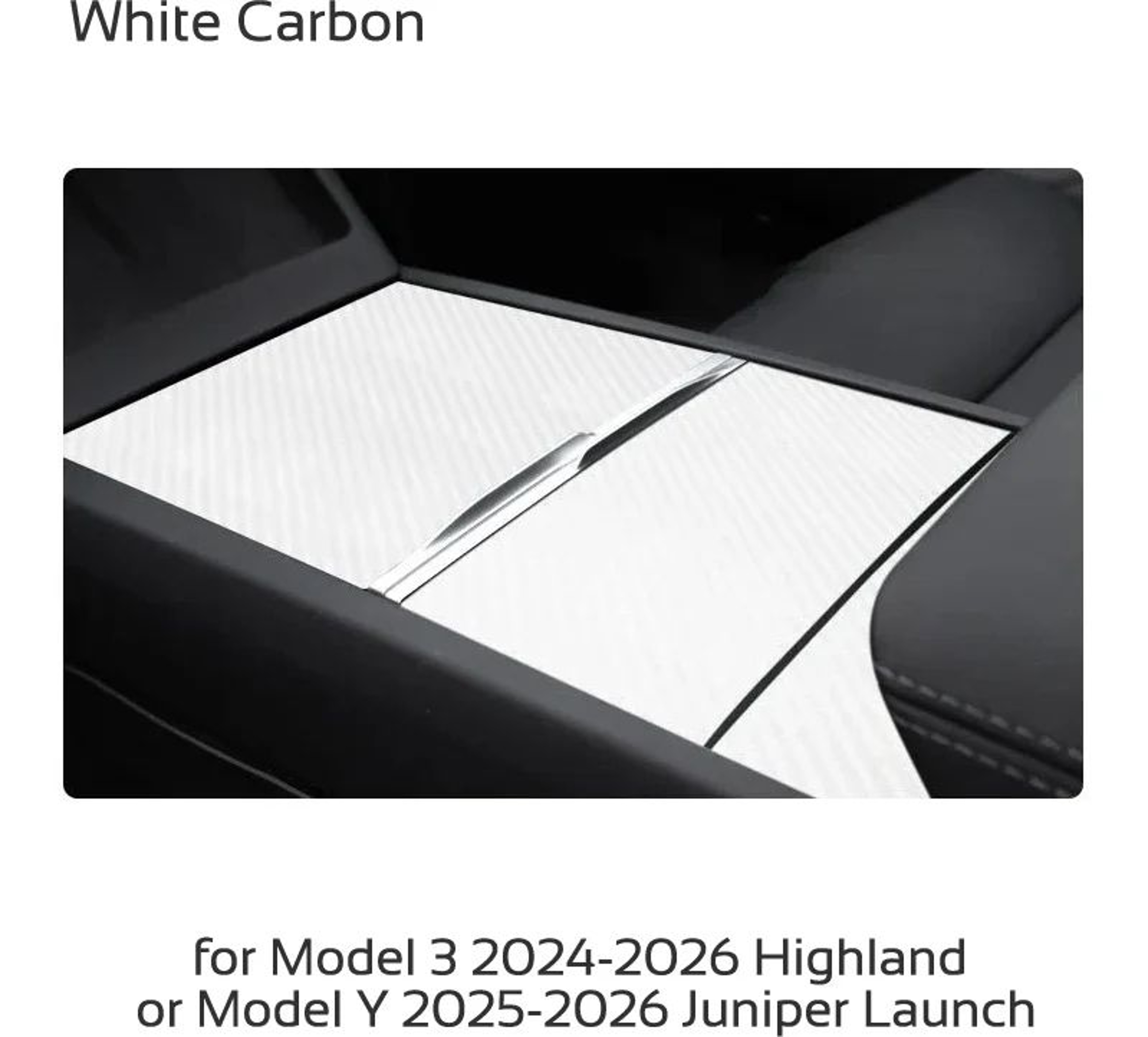 Tesla Model 3  Model Y 20242026 Center Console Cover Protector  Premium Matte Control Panel Film 11