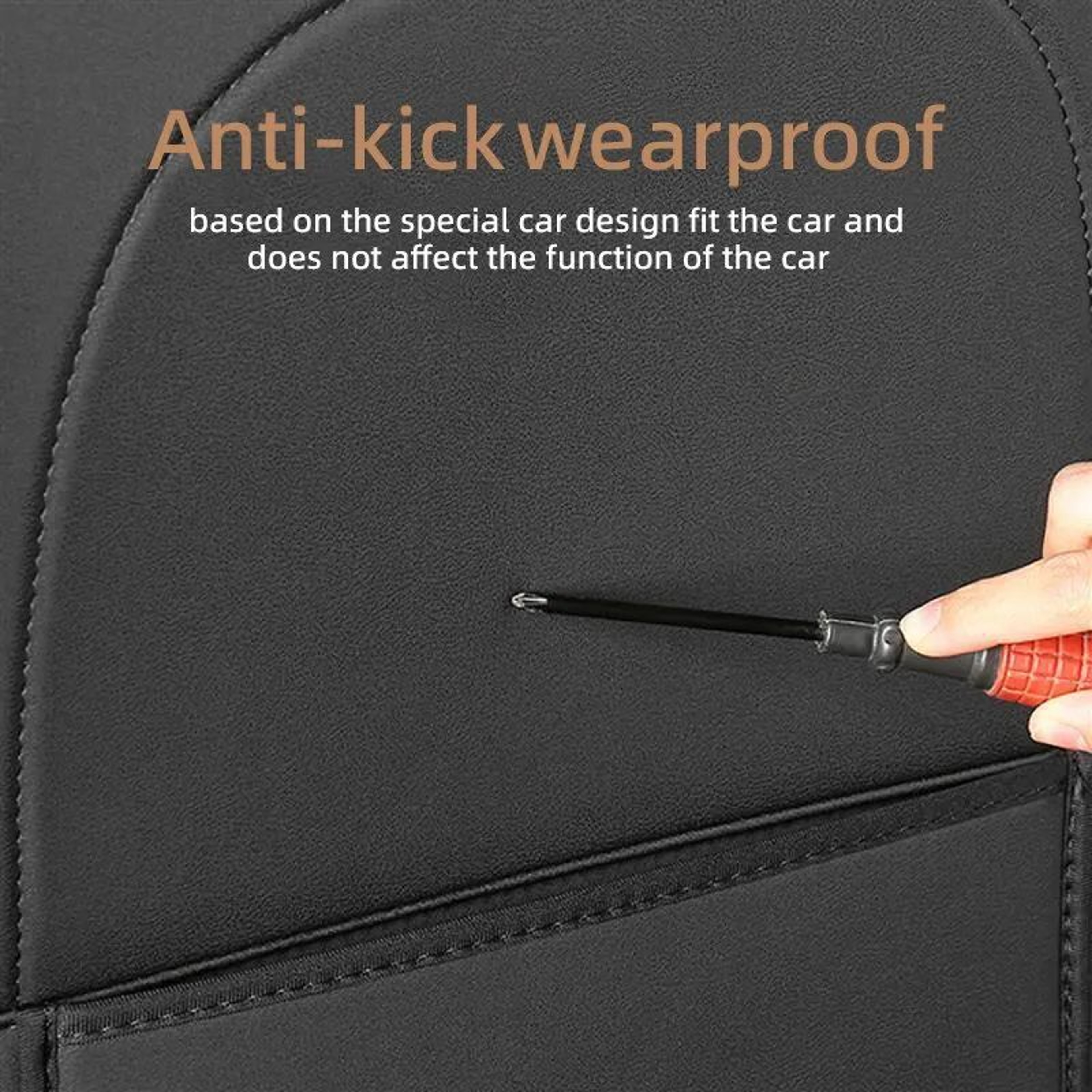 Premium Leather Tesla Seat Back Protector For Model Y  Model 3 2