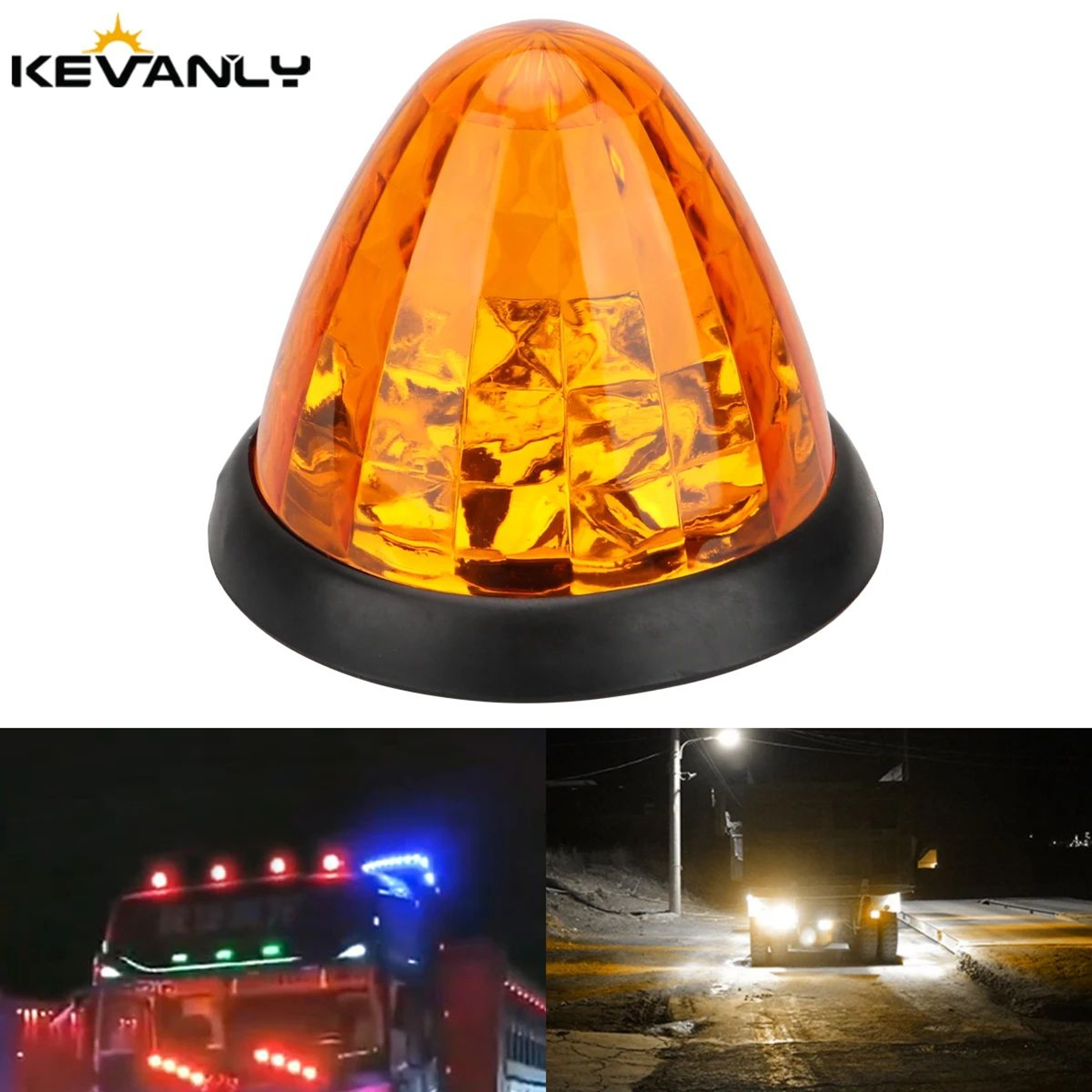 Big Watermelon 24V LED Side Marker Light  Truck Clearance  Trailer Warning Lamp AlwaysOn  Flashing 0