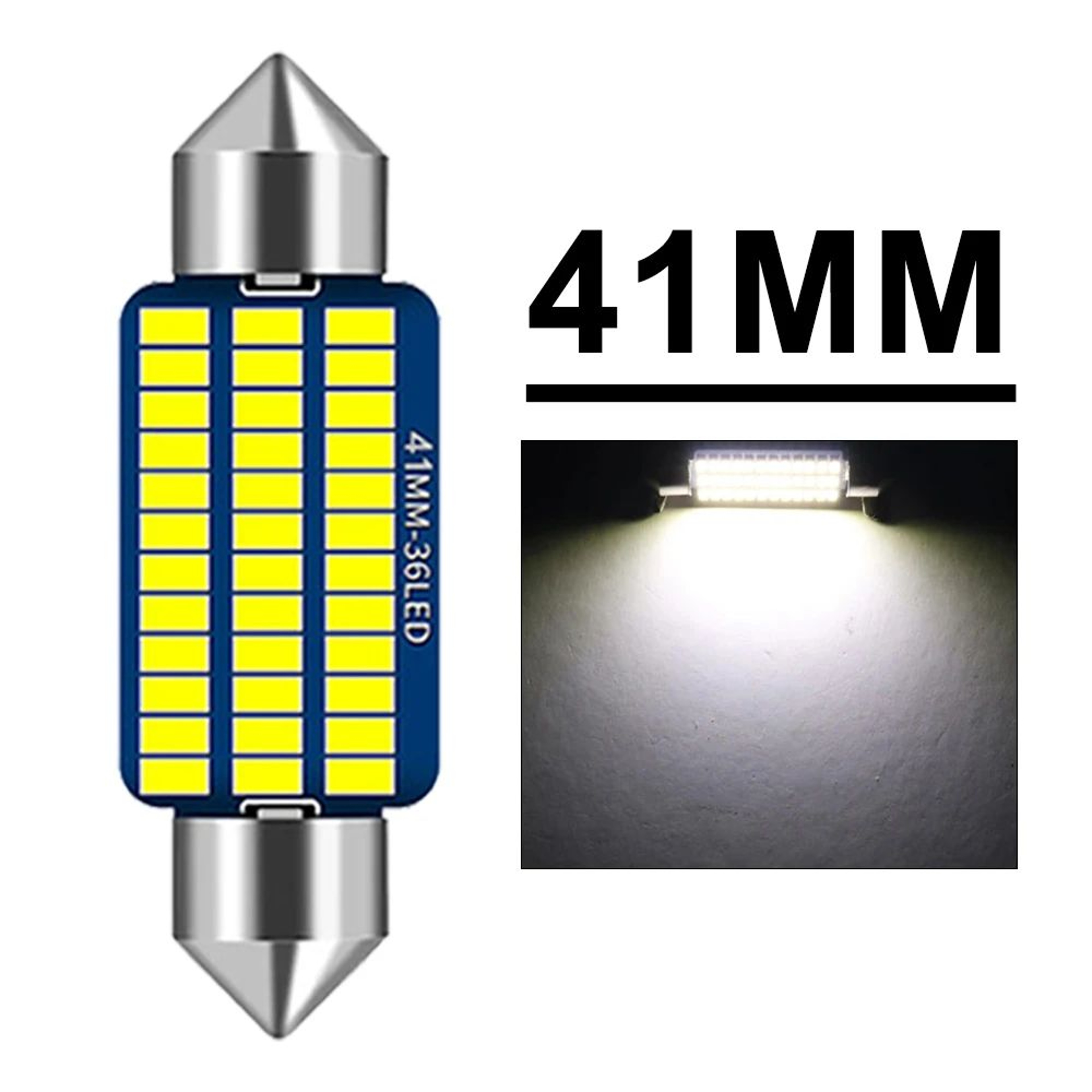 Premium Canbus LED Festoon Bulbs 12V  UltraBright C5W Interior  License Plate Light Upgrade 9