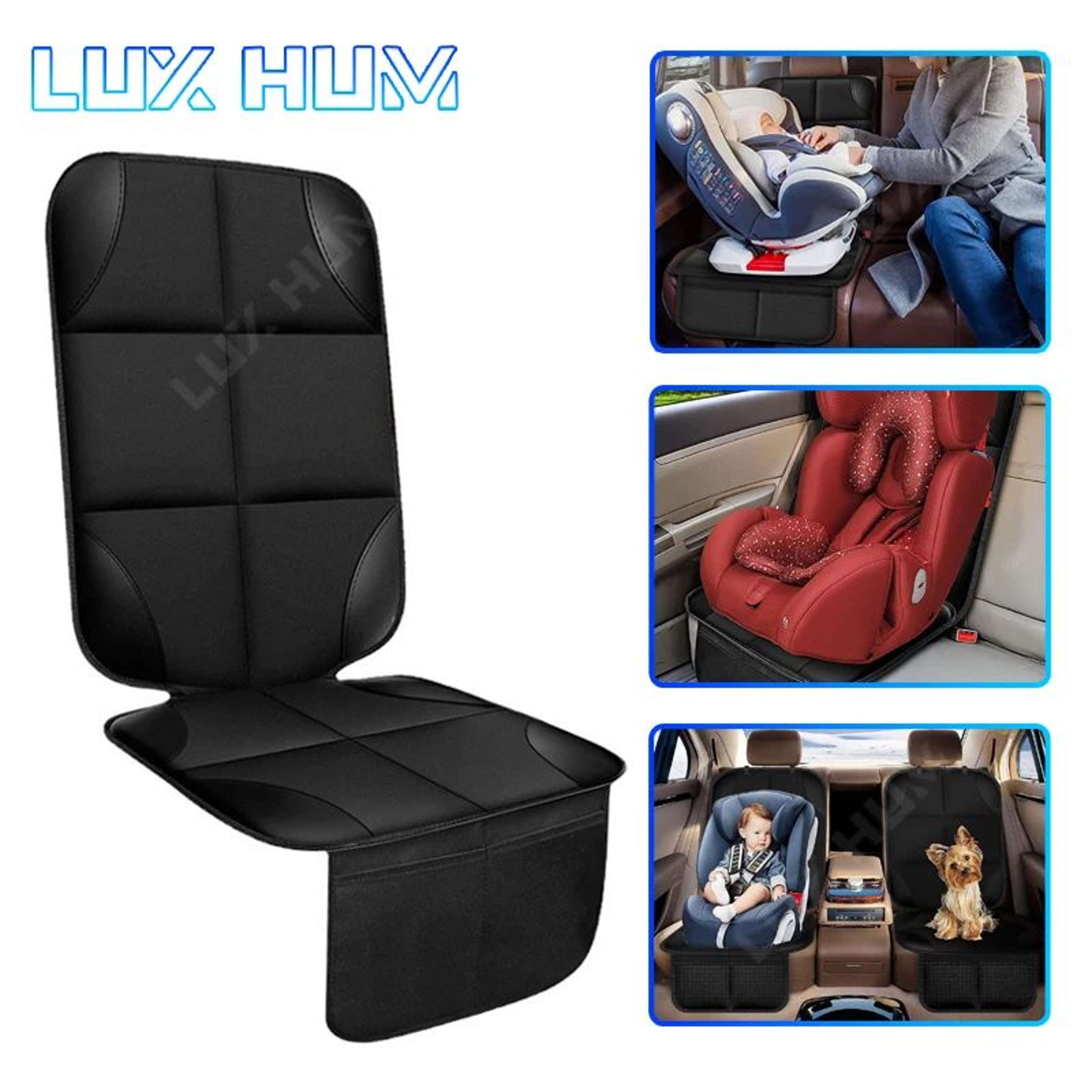SecureRide Waterproof Car Seat Protector Mat For Baby  Child Safety Seats 0