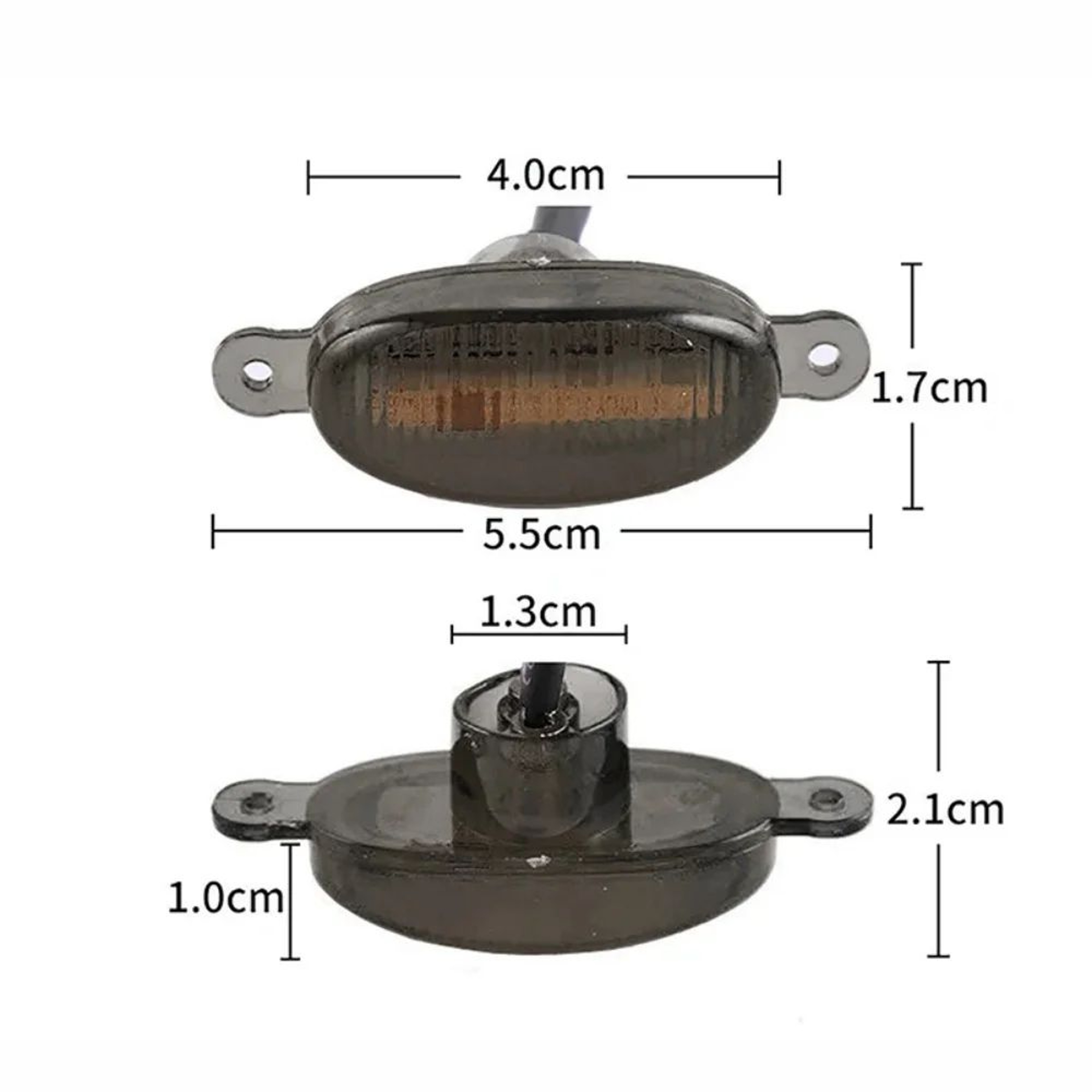 Universal 12LED Car Grille LED Light  Smoked Amber  White 12V OffRoad Grille Lights For Trucks  SUV 3
