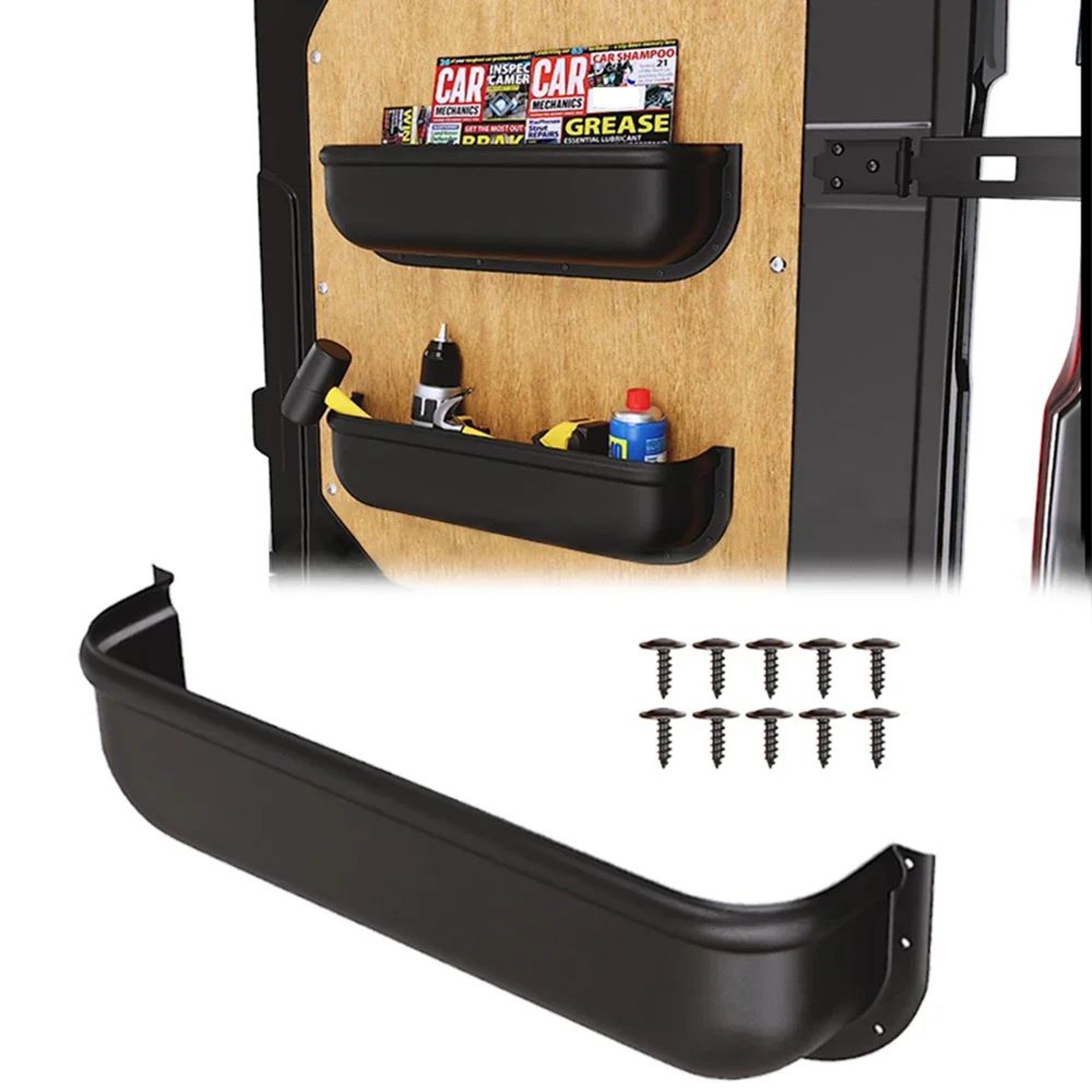 Universal Van Door Panel Organizer  Car Door Handle Storage Box 0