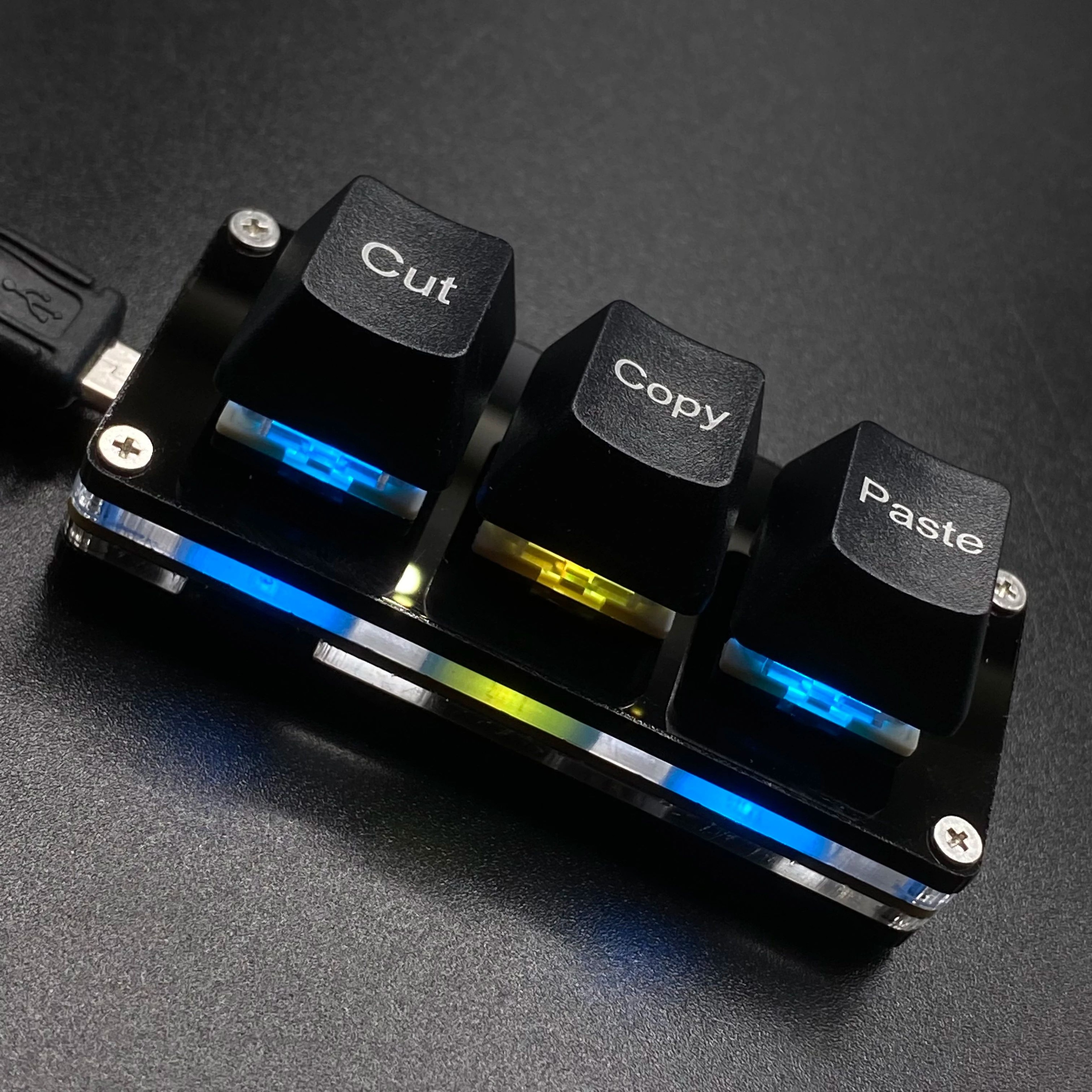 SmartTap 3Key RGB Macro Keypad  Programmable Mini Mechanical Keyboard For Fast Copy Paste Shortcuts 6