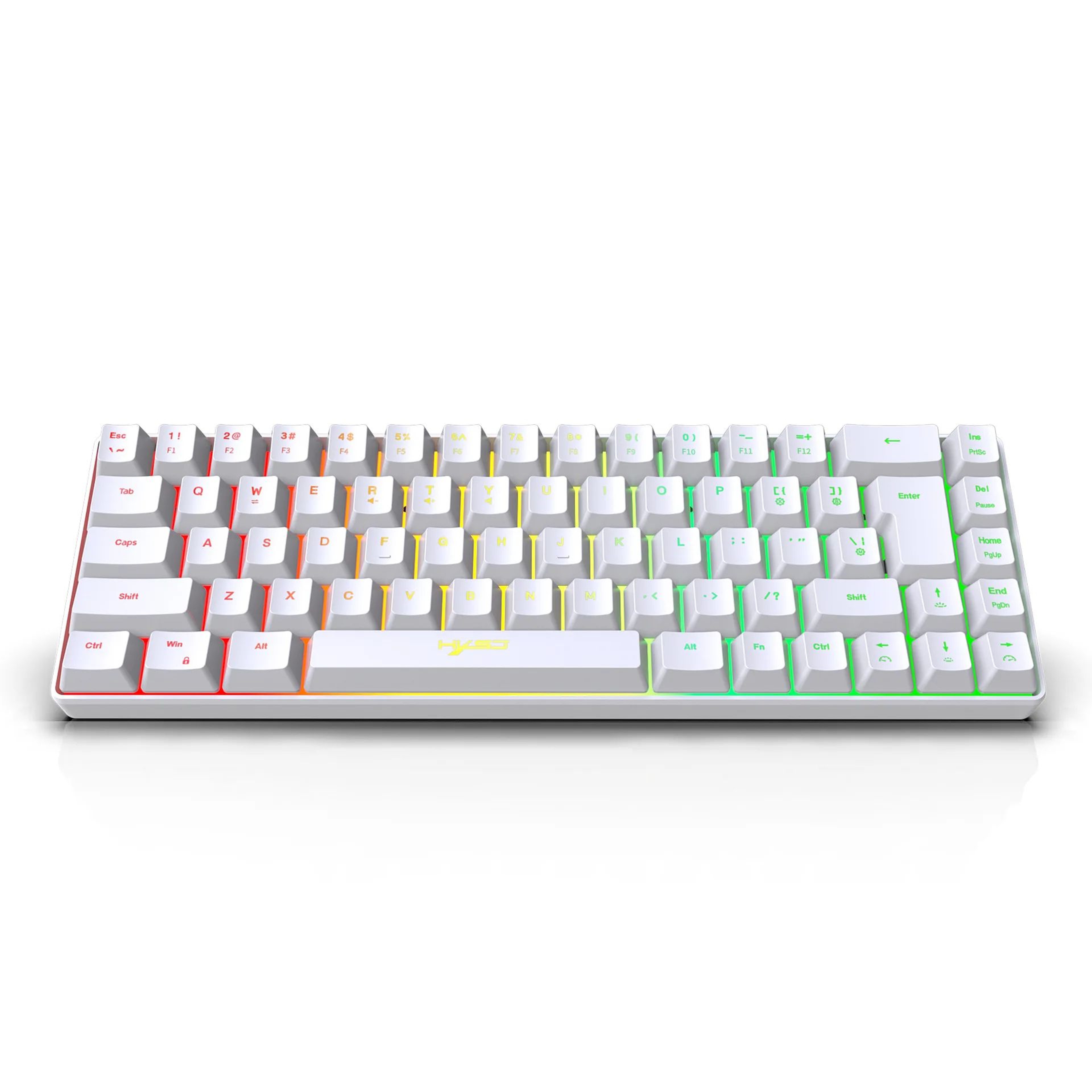 60 Compact RGB Backlit Keyboard  68Key Portable Wired Mini Keyboard For Gaming  Office 5