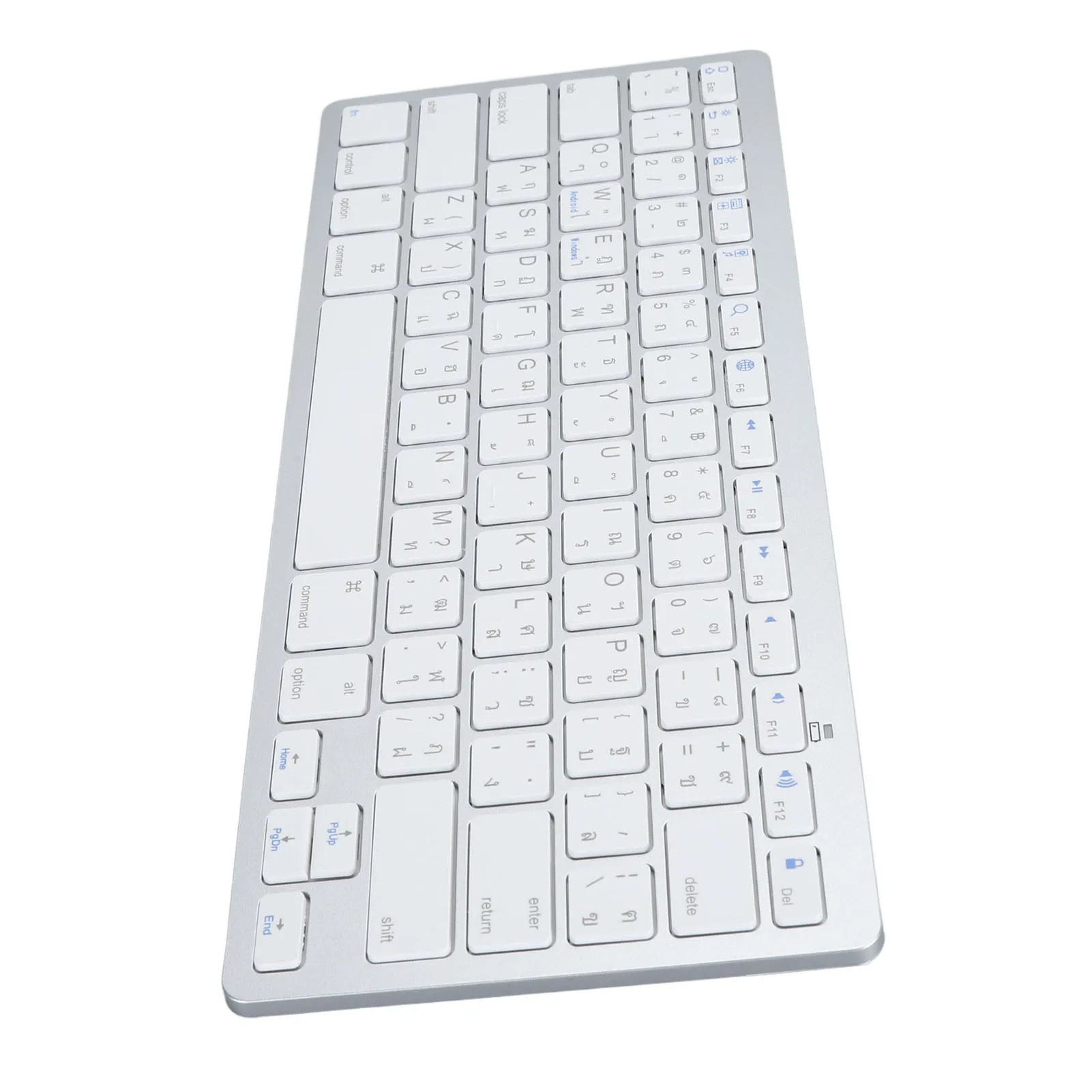 Bilingual UltraSlim Portable Bluetooth Keyboard With Scissor Switch Keys 2