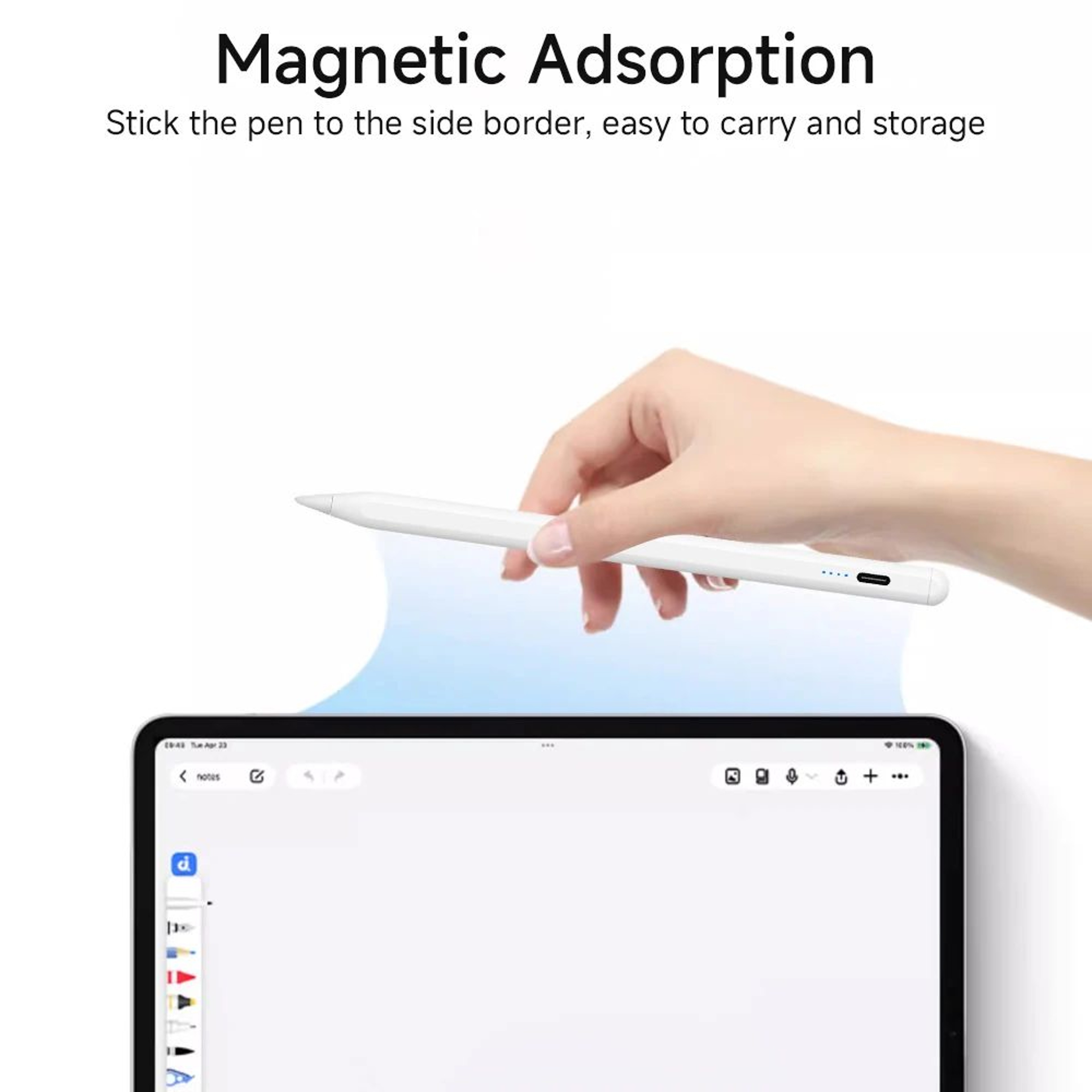 MagniTouch Universal Stylus Pen For Tablets  Phones With Magnetic IPad Attachment 4