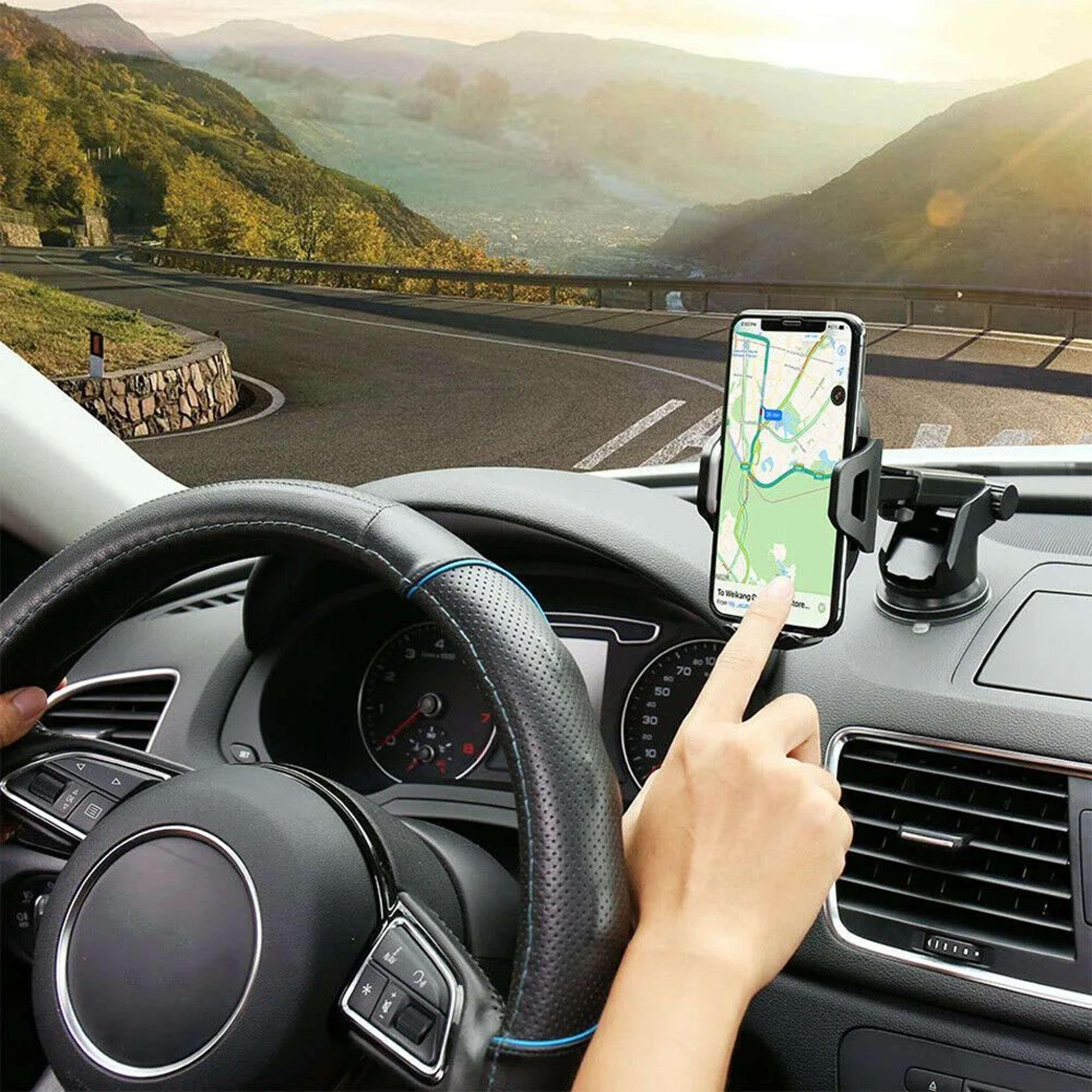 360 Suction Cup Car Phone Holder Mount With Retractable Arm For Dashboard  Windshield 4