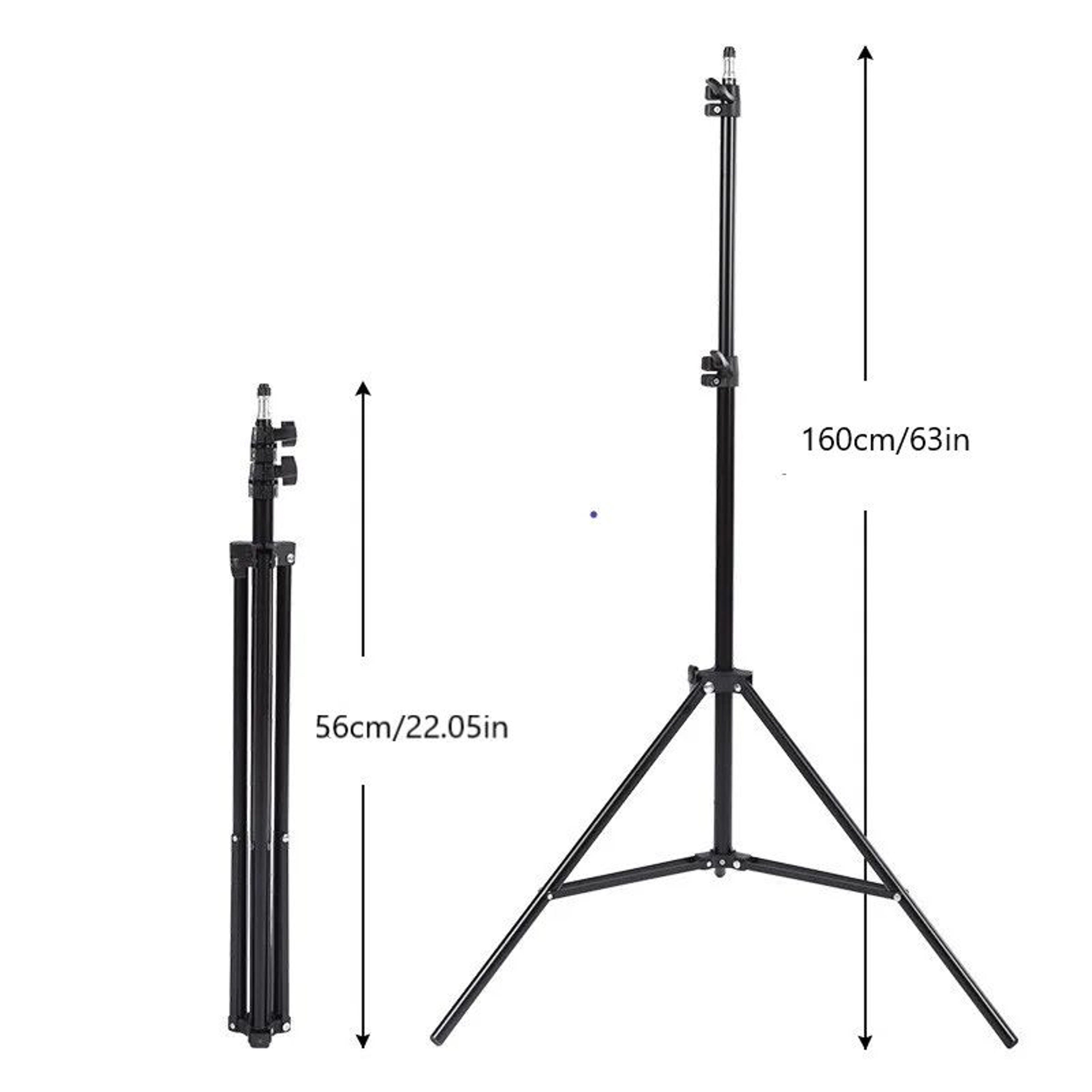 Compact Phone Tripod  Selfie Tripod With Light For Live Streaming 5