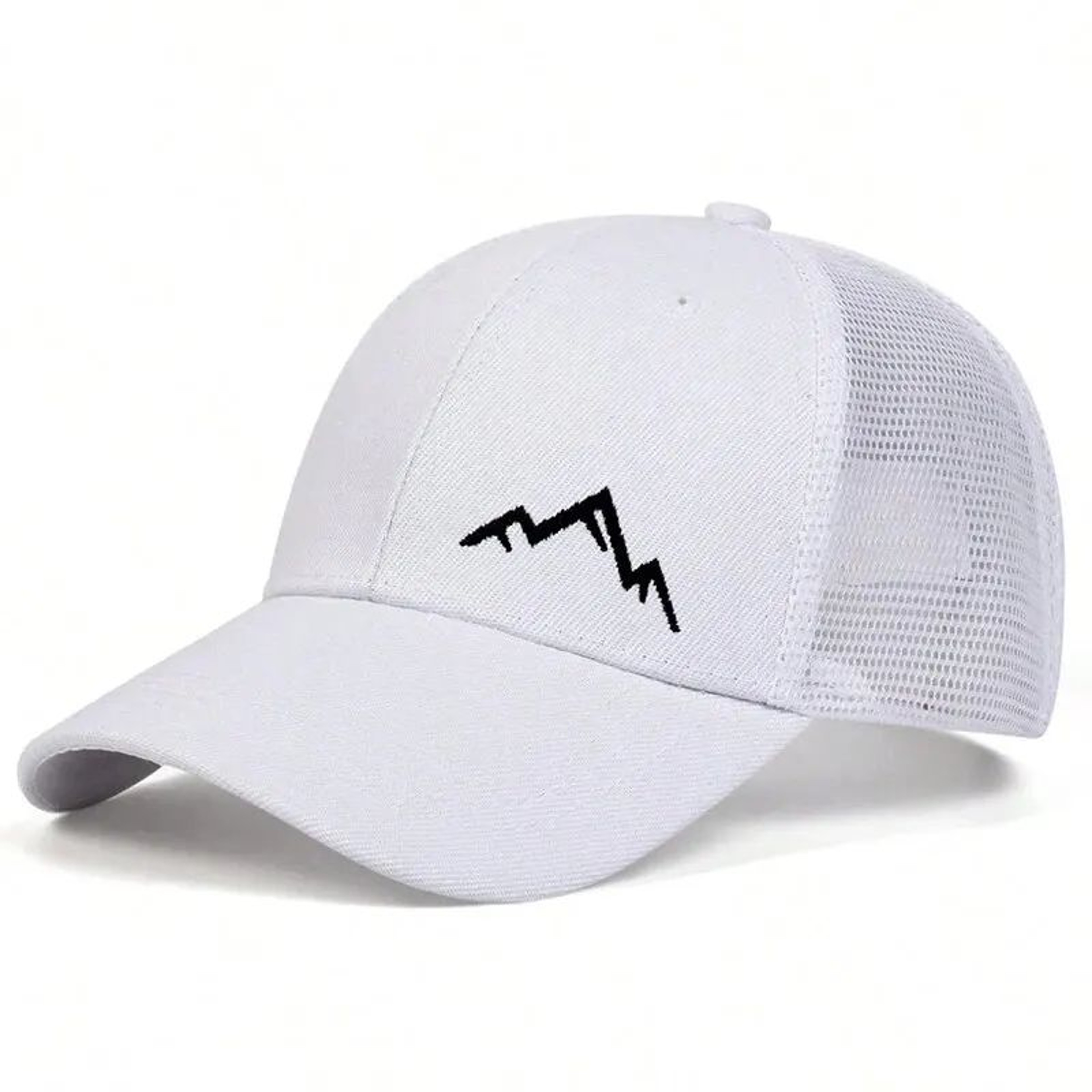 Mountain Peak Embroidered Mesh Baseball Cap  Breathable Adjustable Outdoor Sun Hat 5