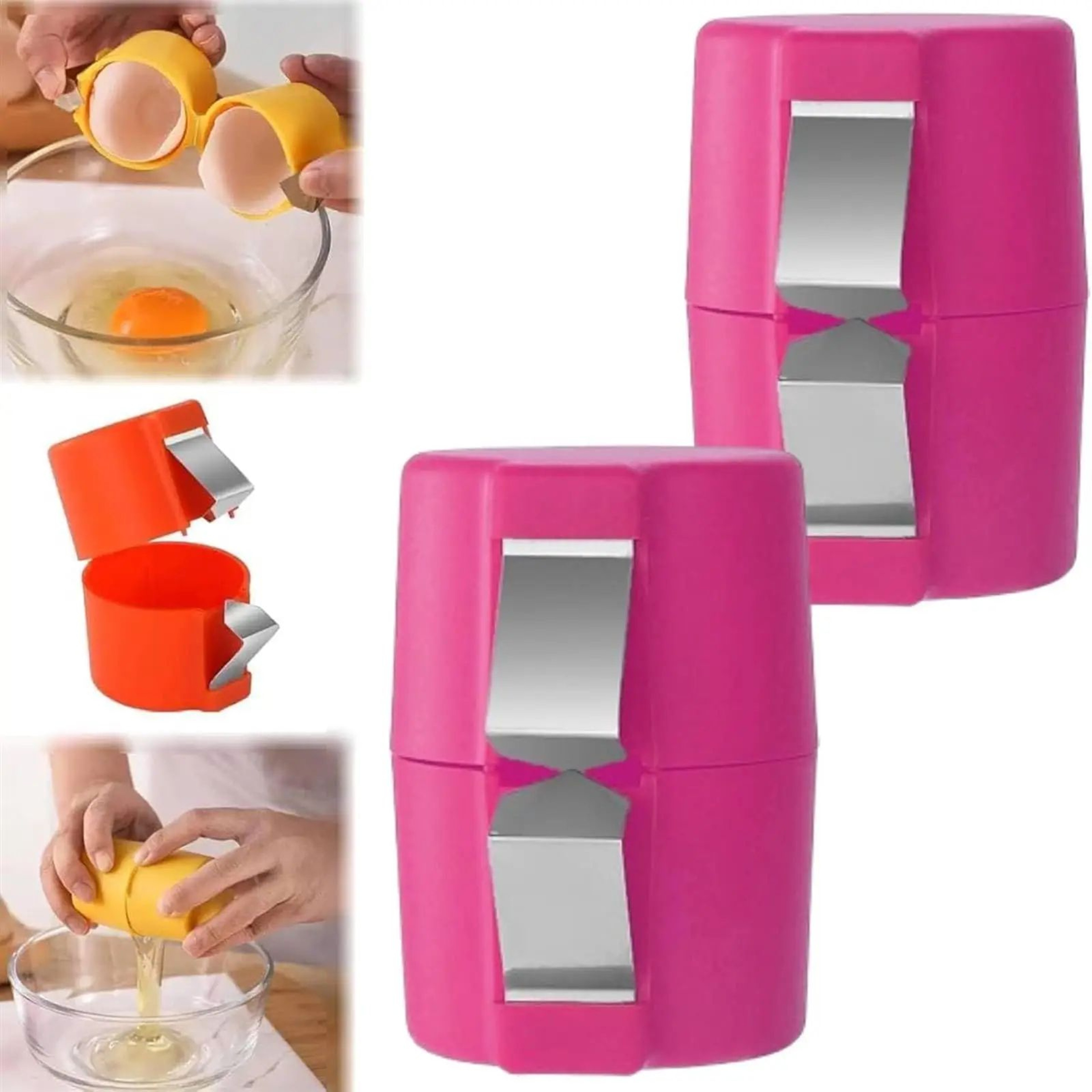 Precision Egg Cracker Tool With BuiltIn Separator  Handheld Egg Shell Opener For MessFree Cooking 10