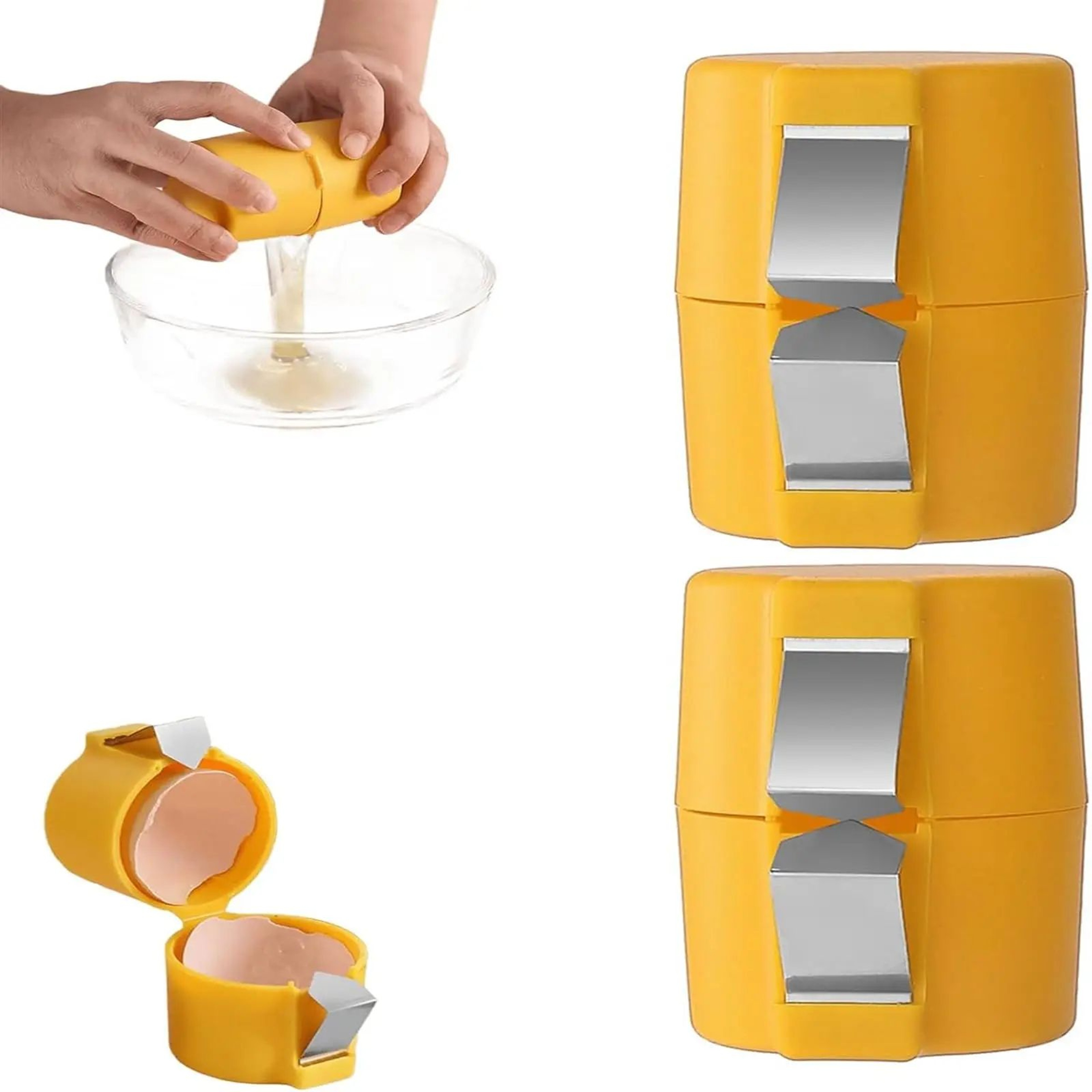 Precision Egg Cracker Tool With BuiltIn Separator  Handheld Egg Shell Opener For MessFree Cooking 11