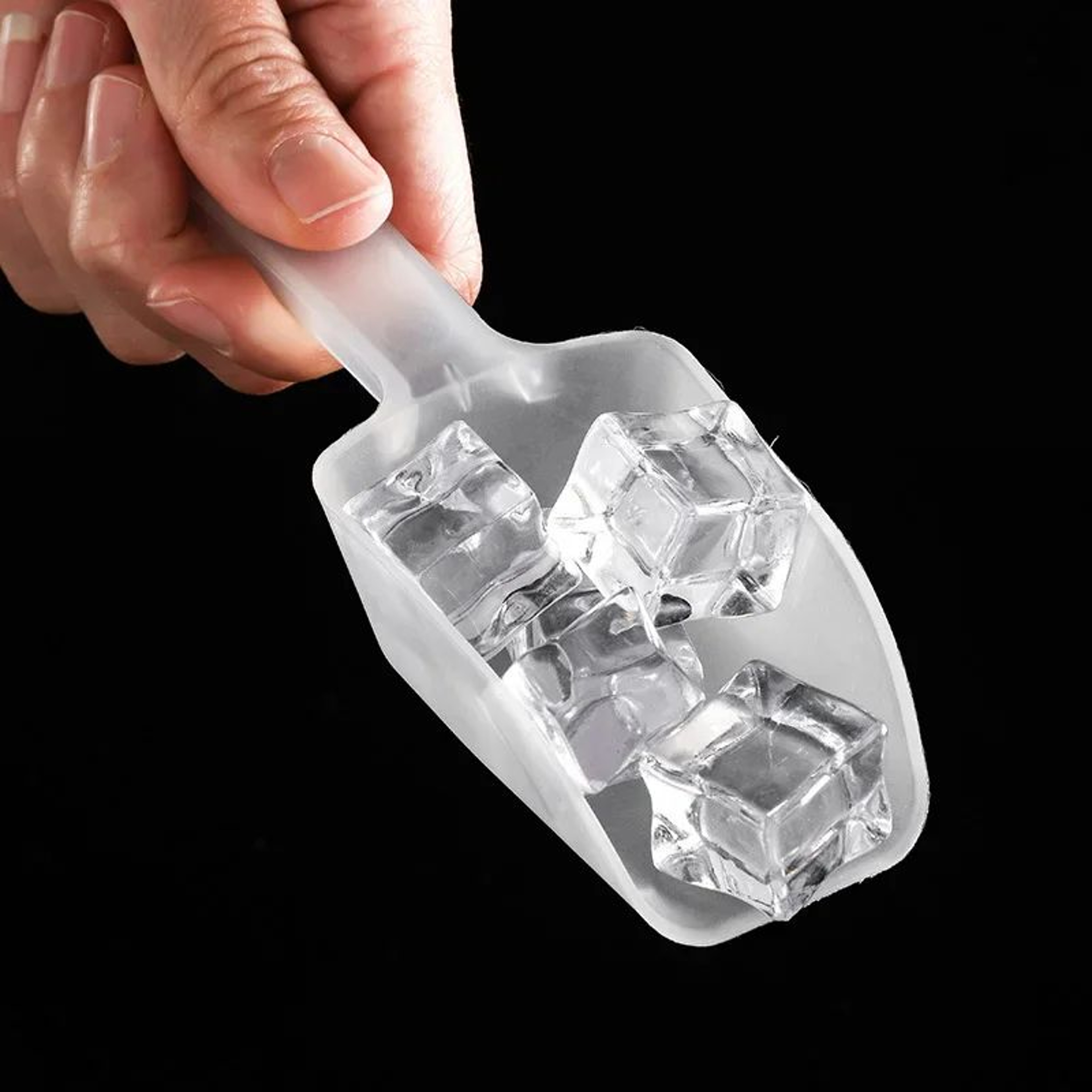 Clear Mini Plastic Ice Scoop For Candy Ice And Dry Goods 0