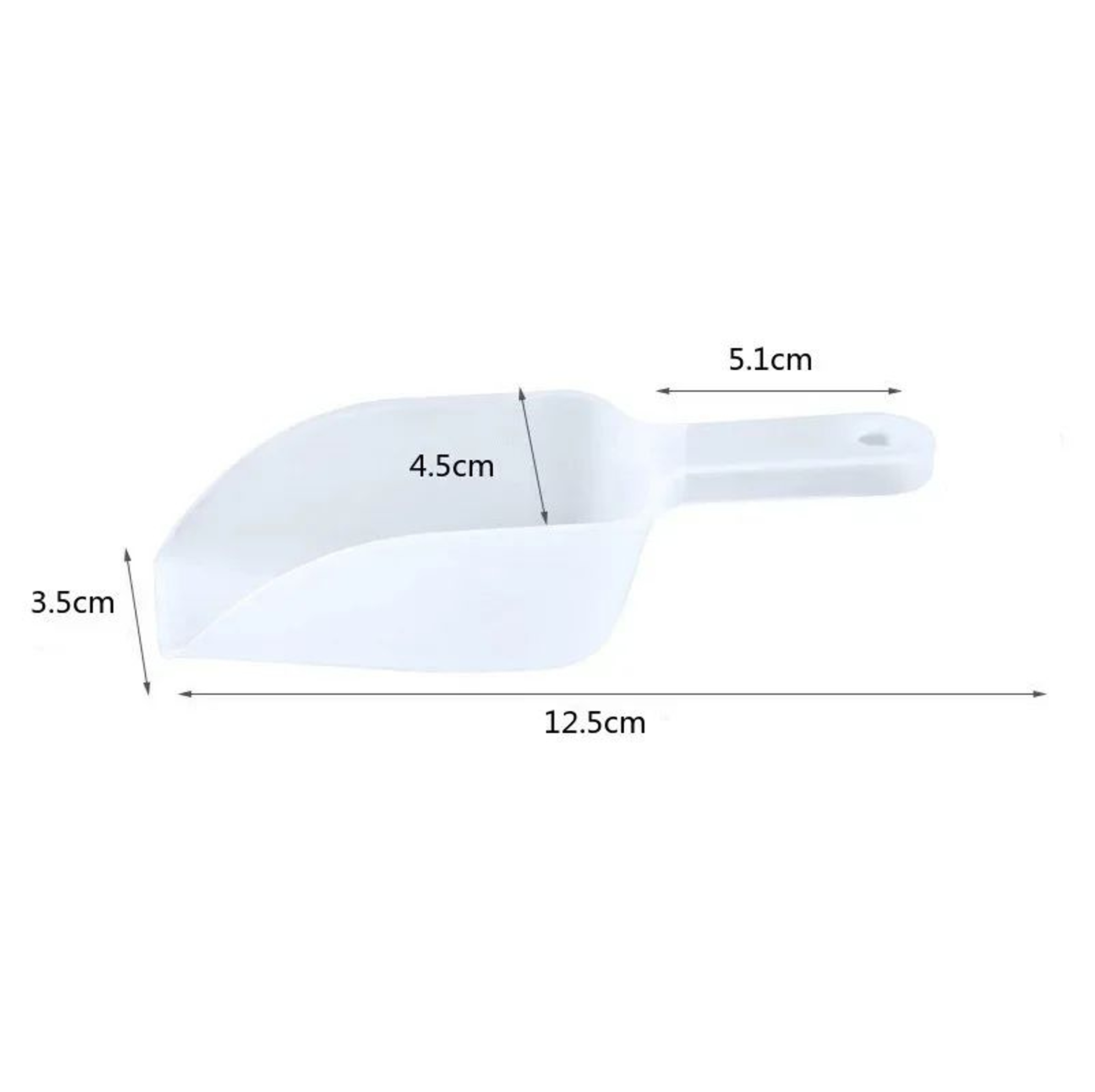 Clear Mini Plastic Ice Scoop For Candy Ice And Dry Goods 1