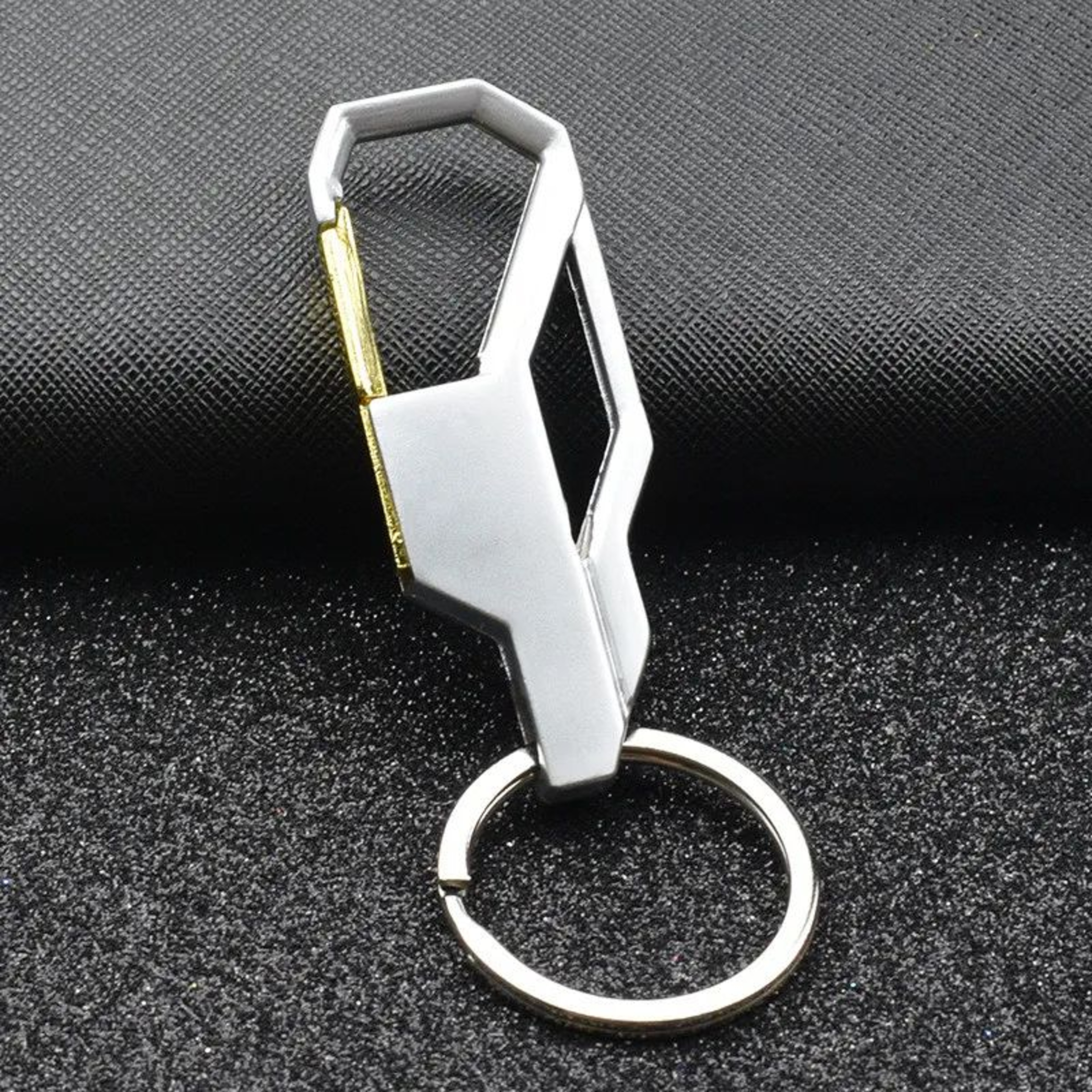 Vintage Punk Metal Keychain  Silver Car Key Ring For Men  Women 6