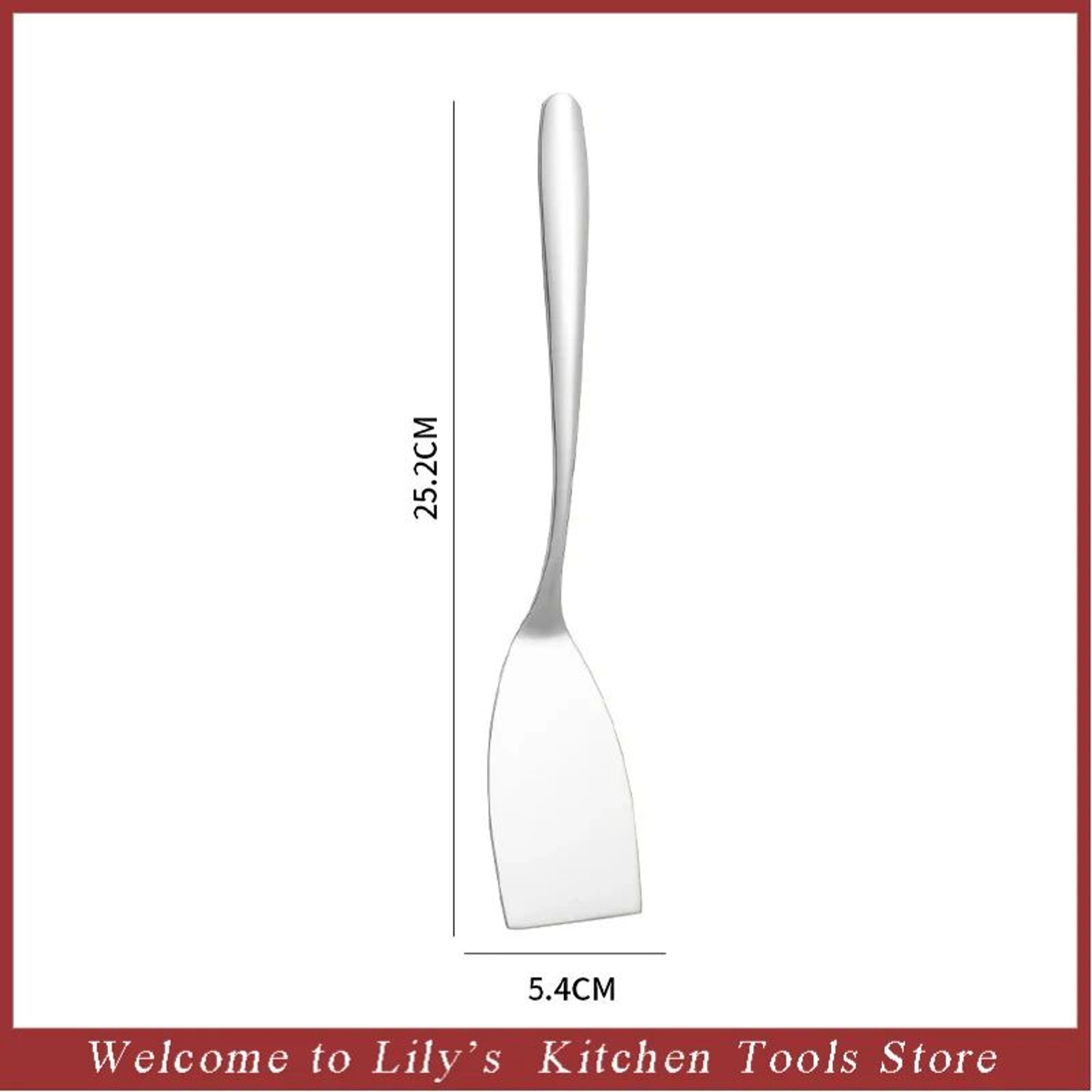 Stainless Steel MultiPurpose Spatula  HeavyDuty Pancake Turner  BBQ Grill Spatula 6