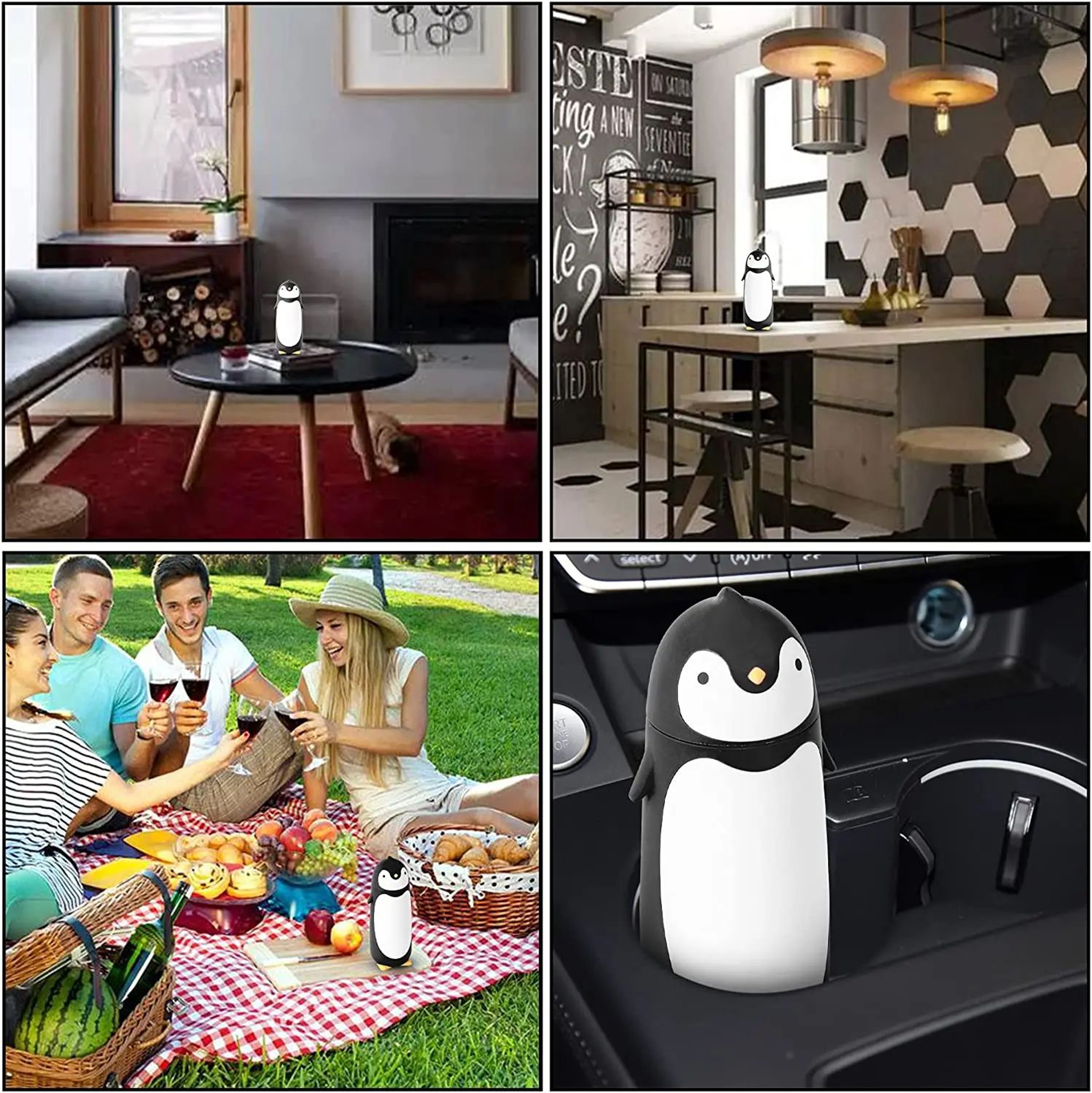 Penguin Kids Stainless Steel Thermos Bottle  95oz Insulated Travel Mug For School Tea  Coffee 5