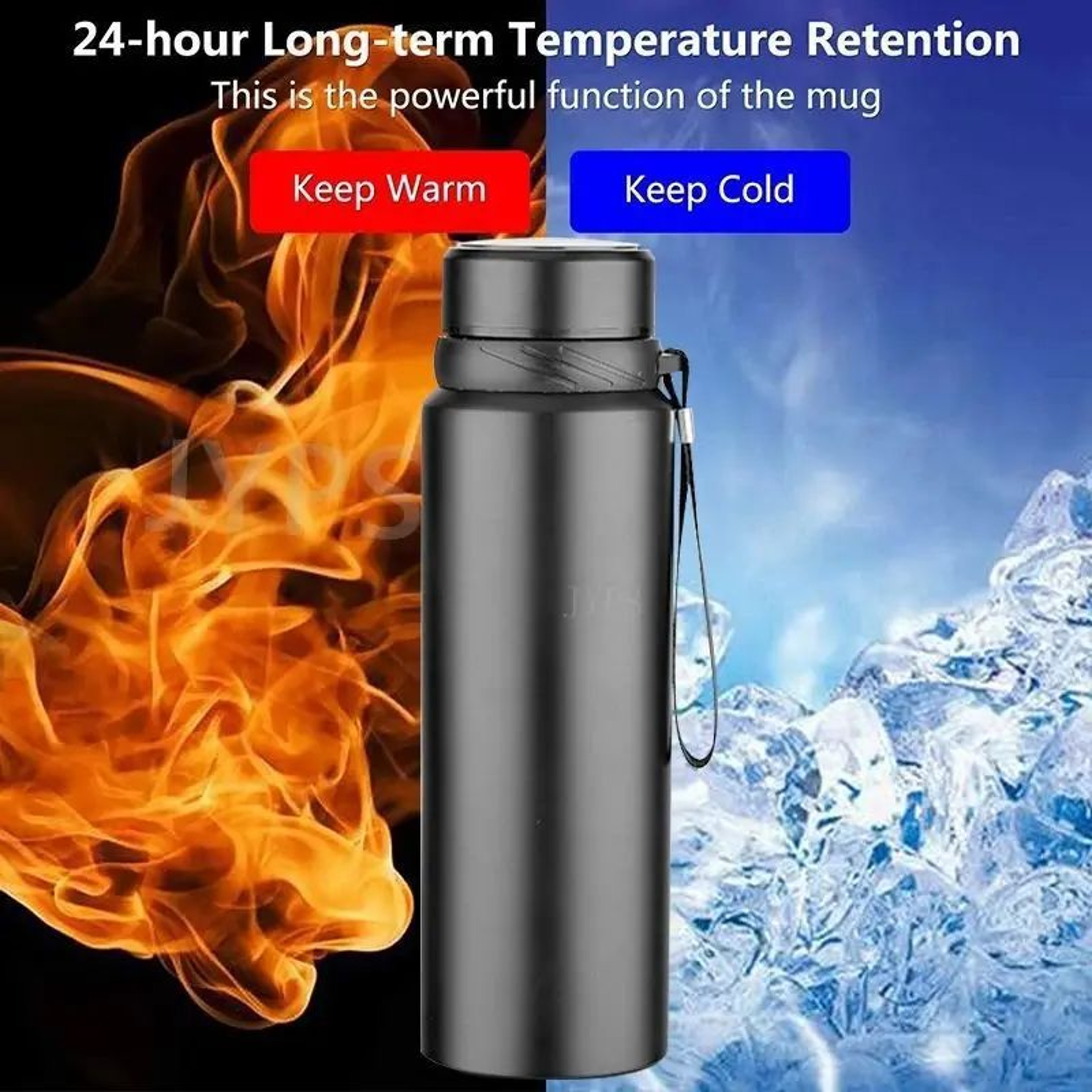 8001000ML Stainless Steel Thermal Water Bottle  Vacuum Insulated Large Capacity Thermos 3