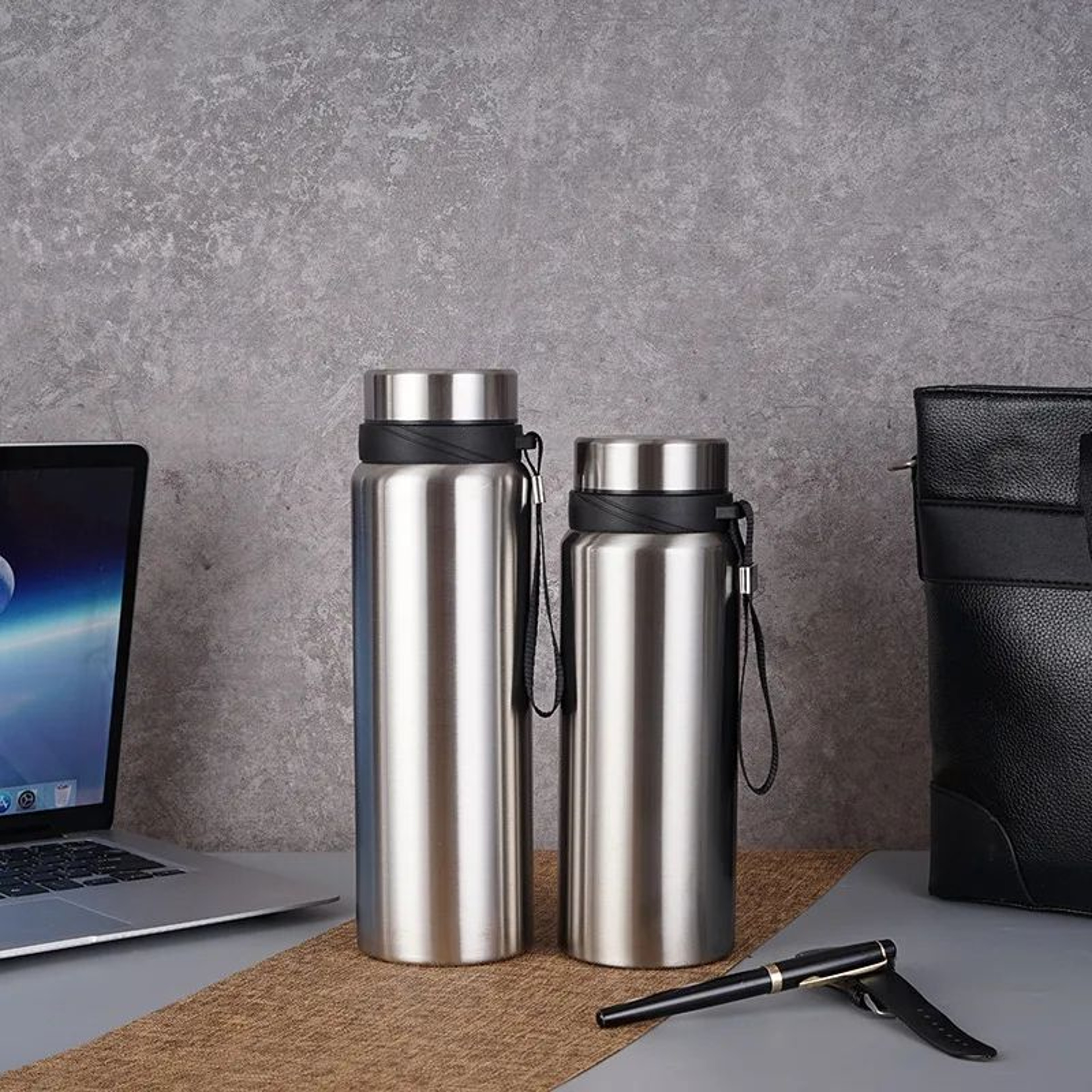 8001000ML Stainless Steel Thermal Water Bottle  Vacuum Insulated Large Capacity Thermos 8