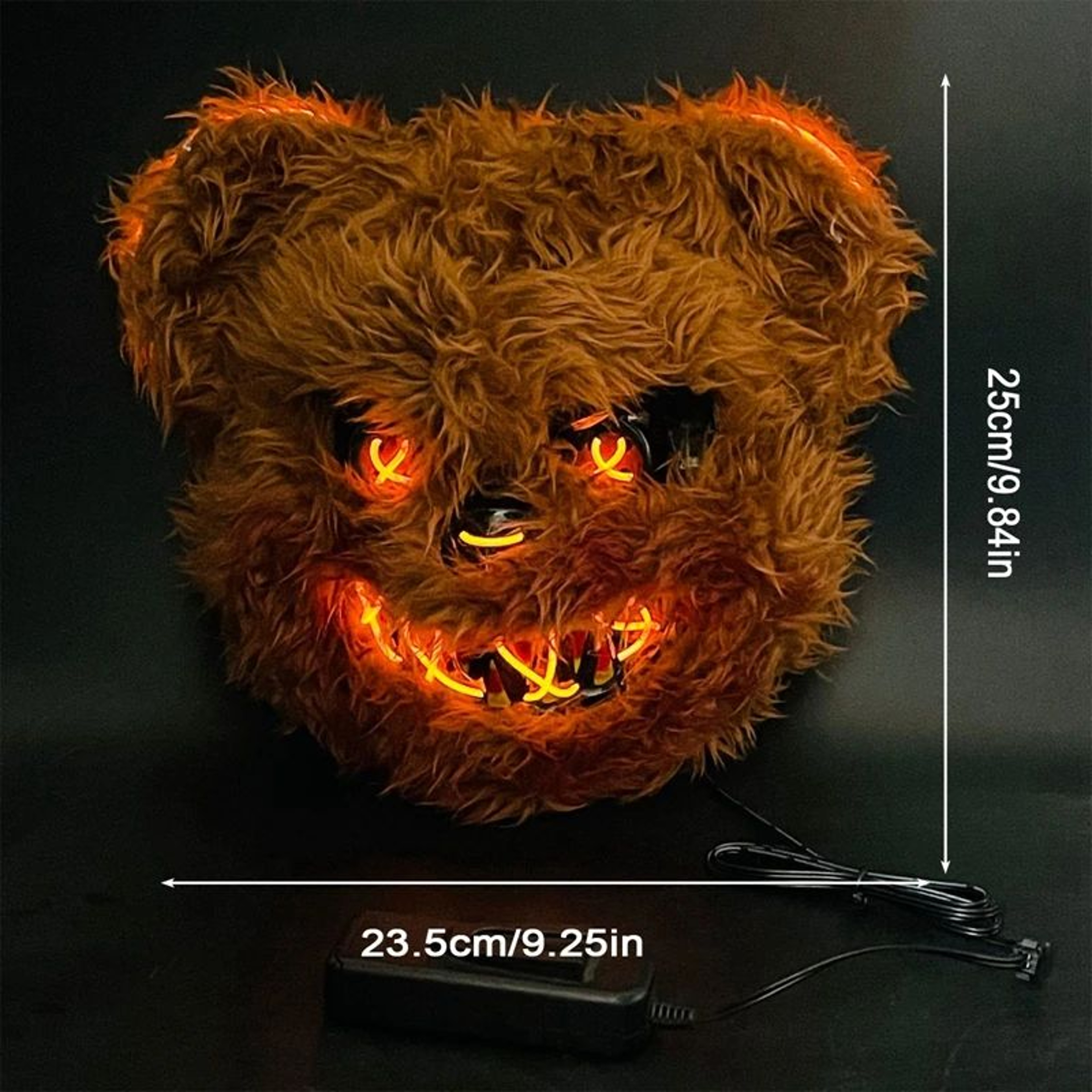 LED Bloody Rabbit Glow Mask  Horror Cosplay Light Up Halloween Mask 6